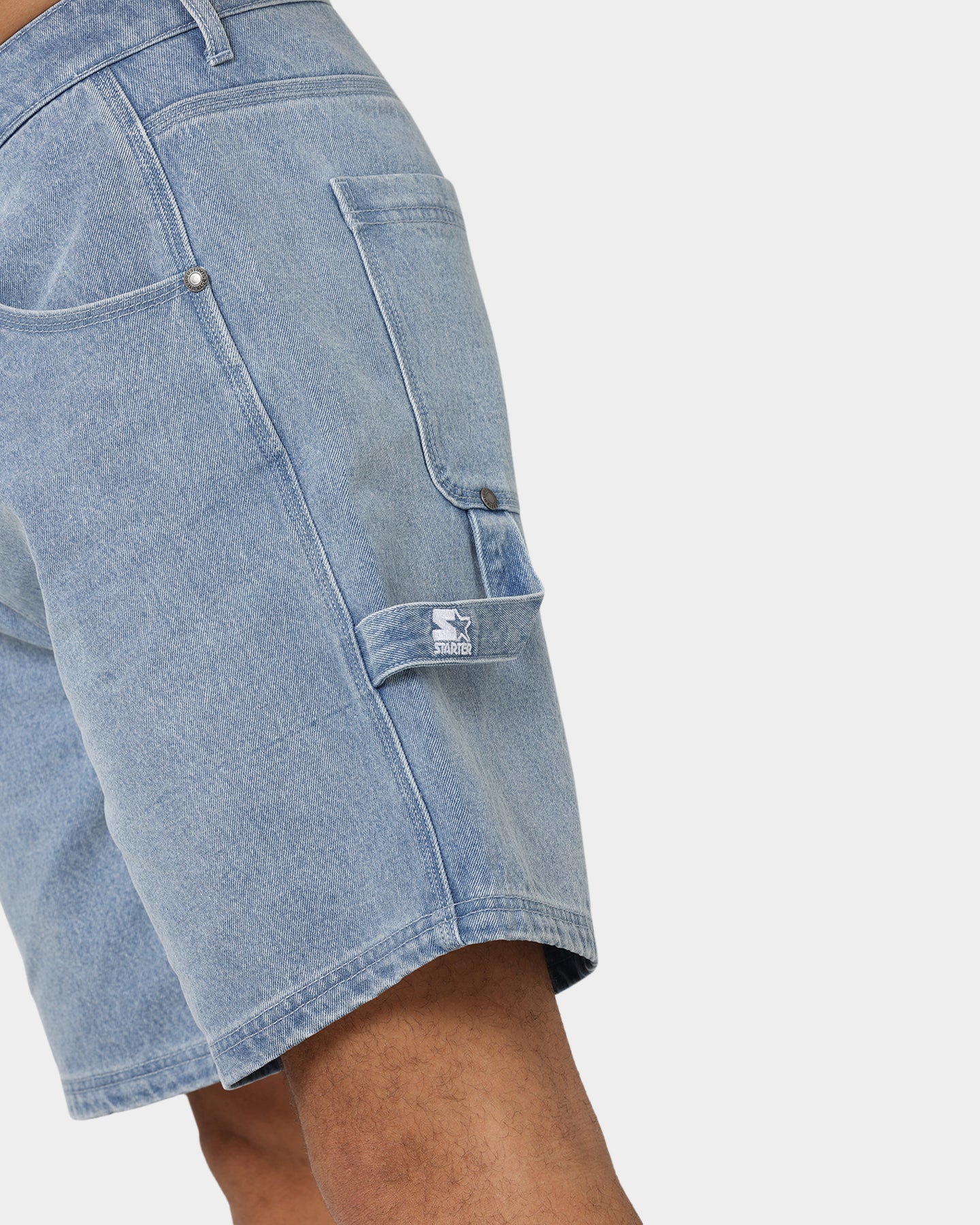 Starter Foul Ball Denim Shorts Blue Denim - Image 10
