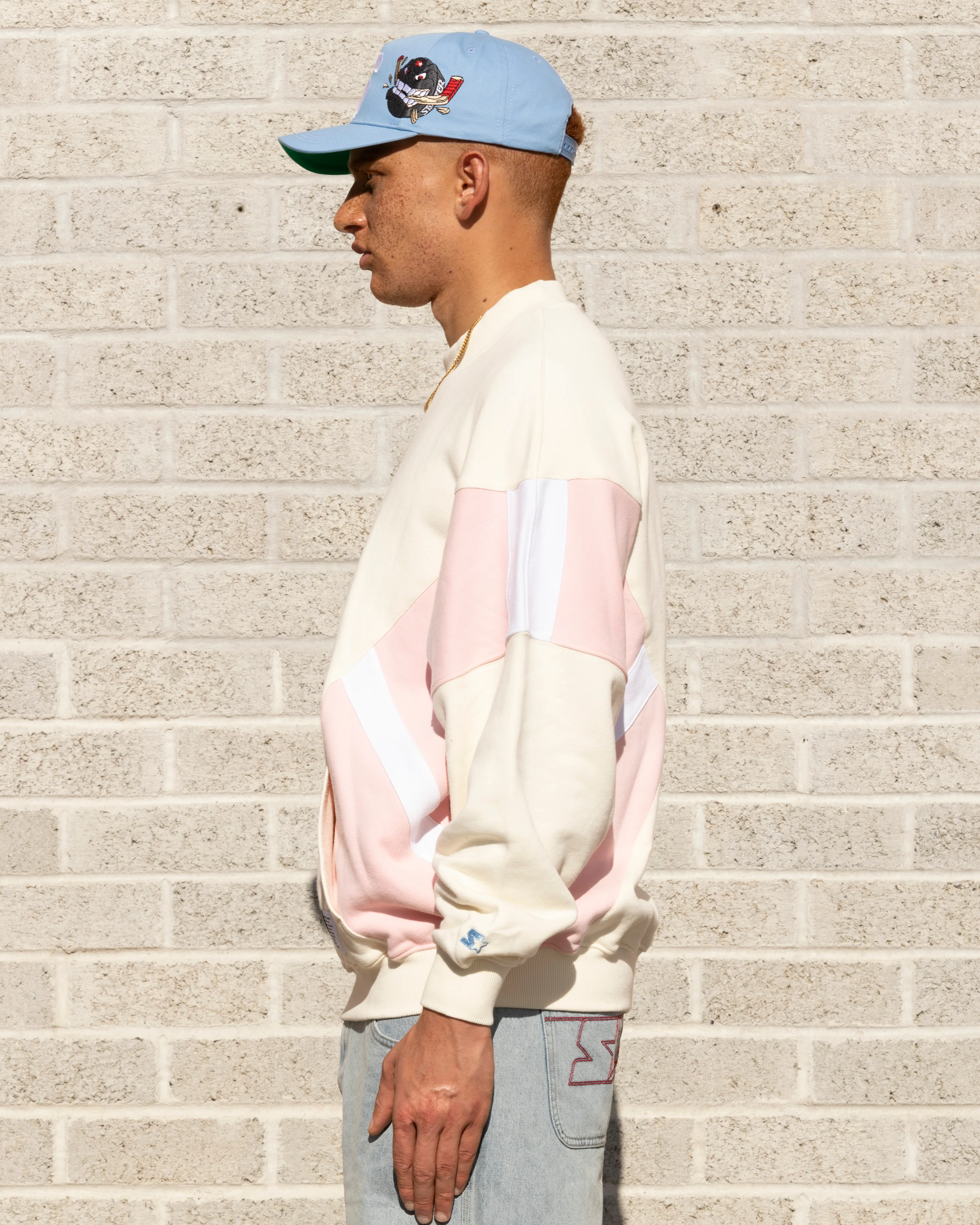 Starter Half Time Crewneck Off White - Image 6