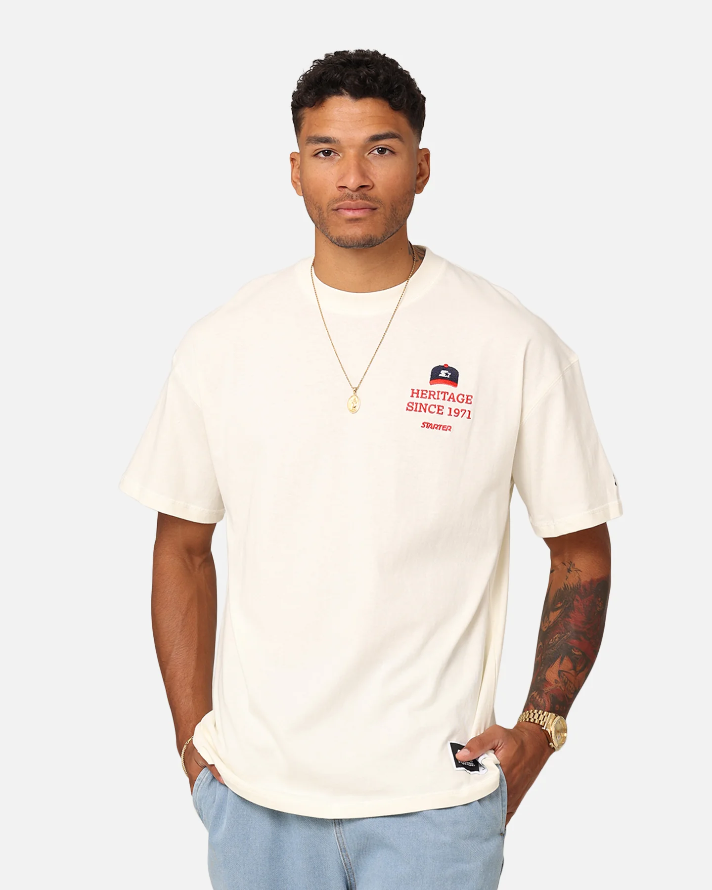 Starter Hat Game T-Shirt Off White - Image 2