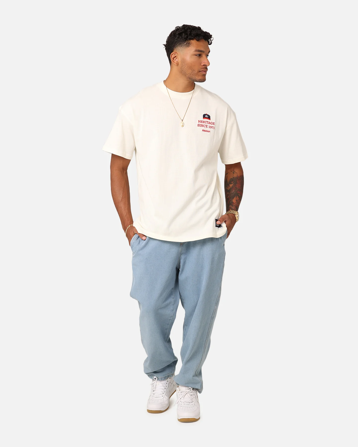 Starter Hat Game T-Shirt Off White - Image 8