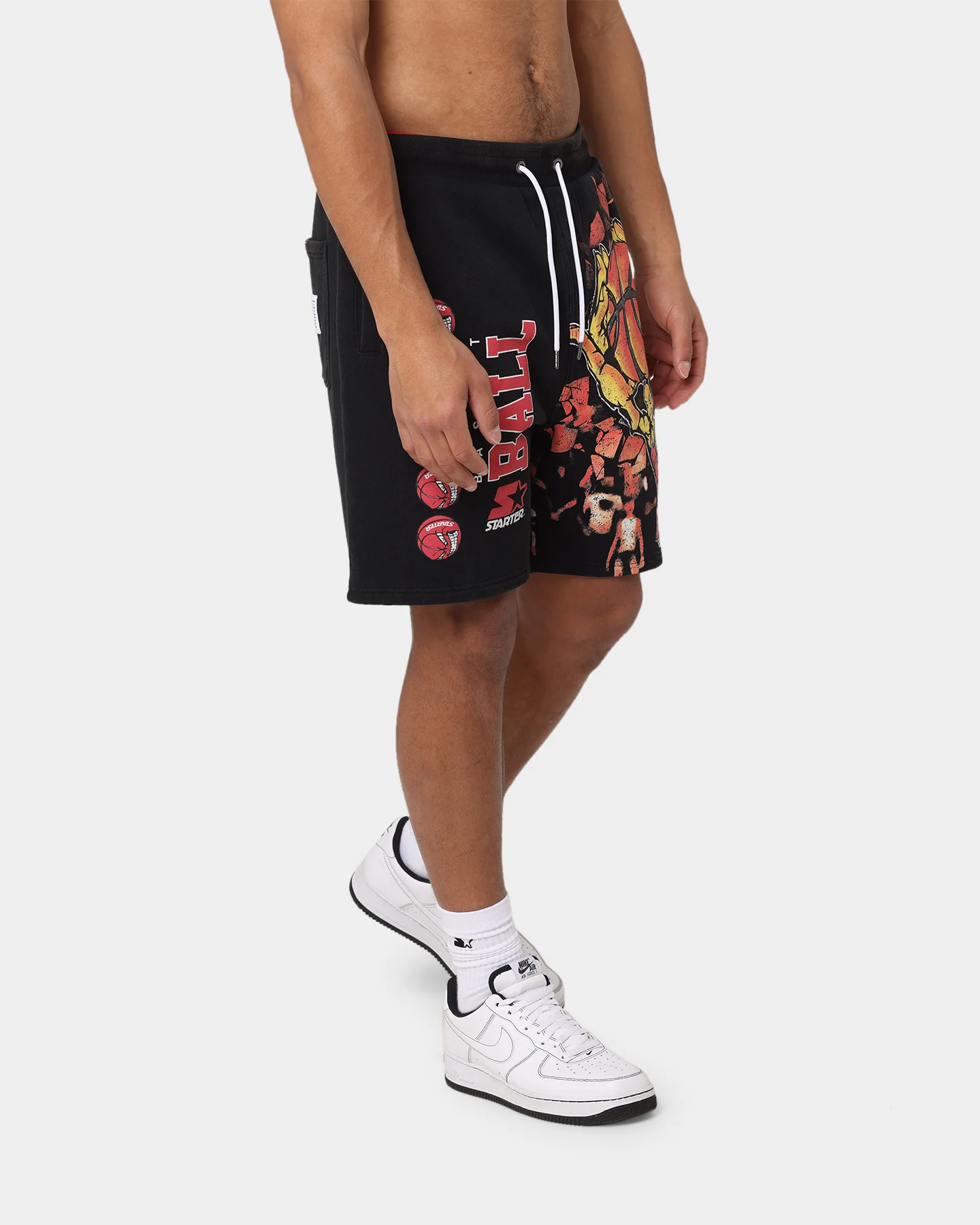Starter Slamming Track Shorts Washed Black - Image 5