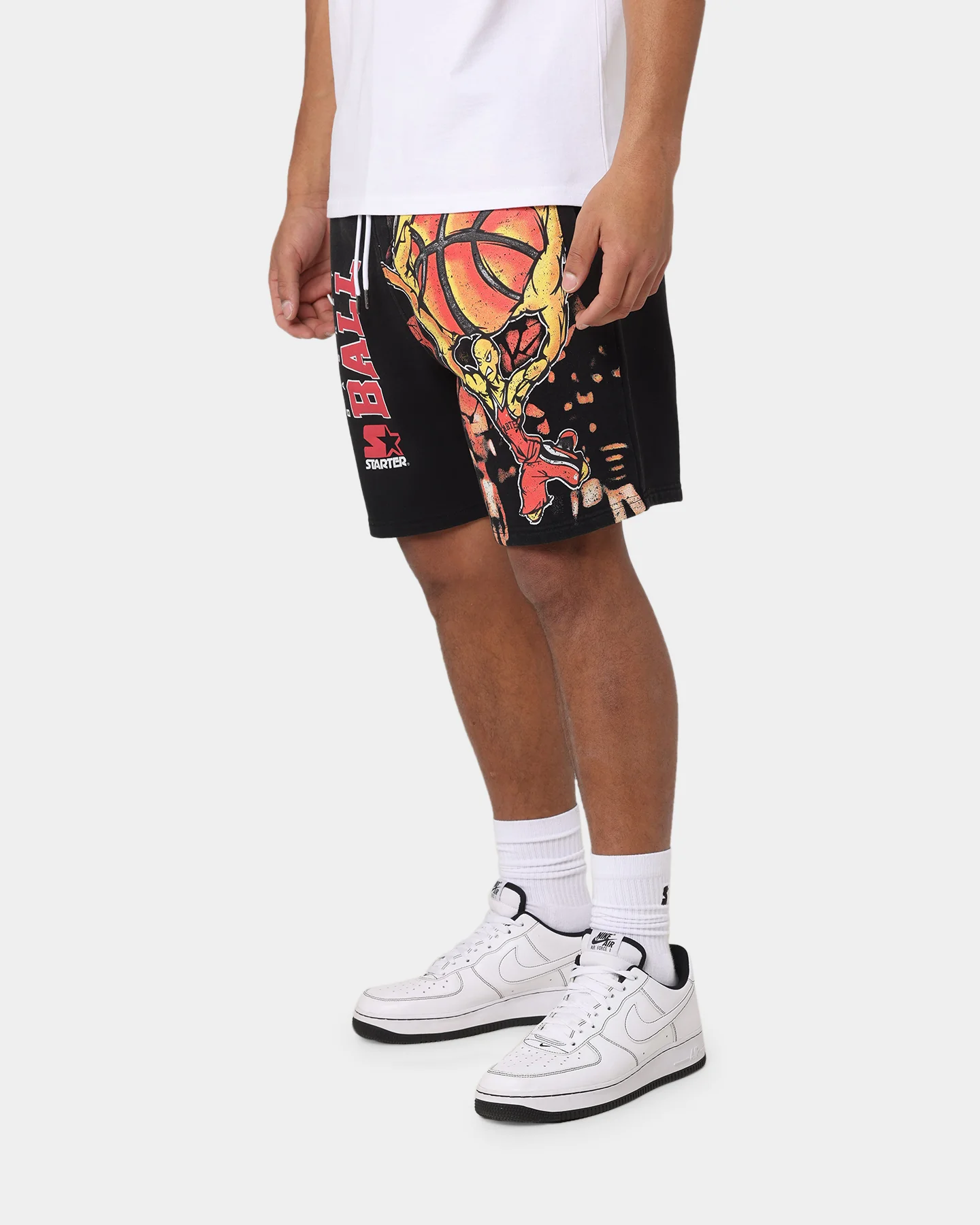 Starter Slamming Track Shorts Washed Black - Image 6