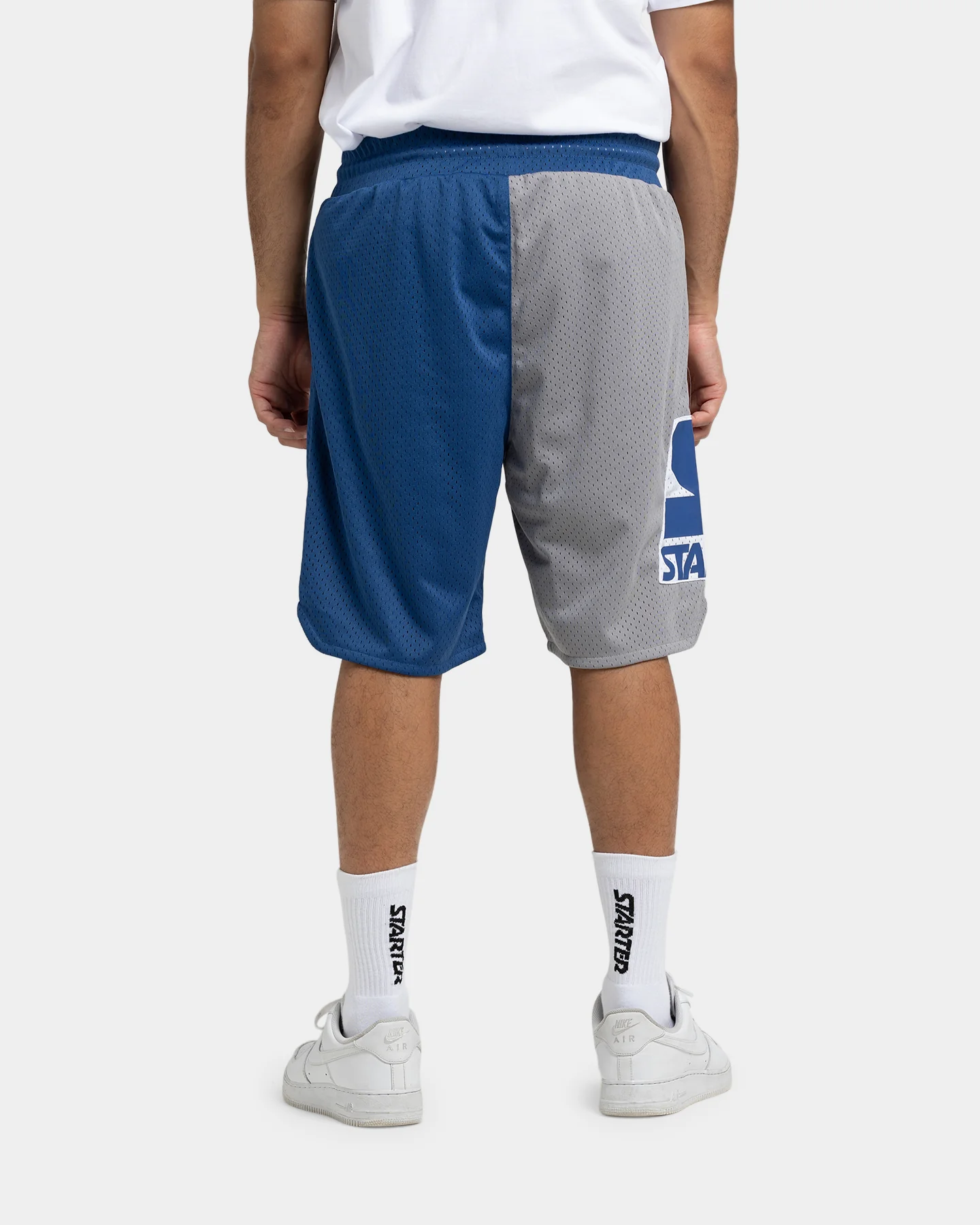 Starter Slider Mesh Shorts Blue/Grey - Image 4