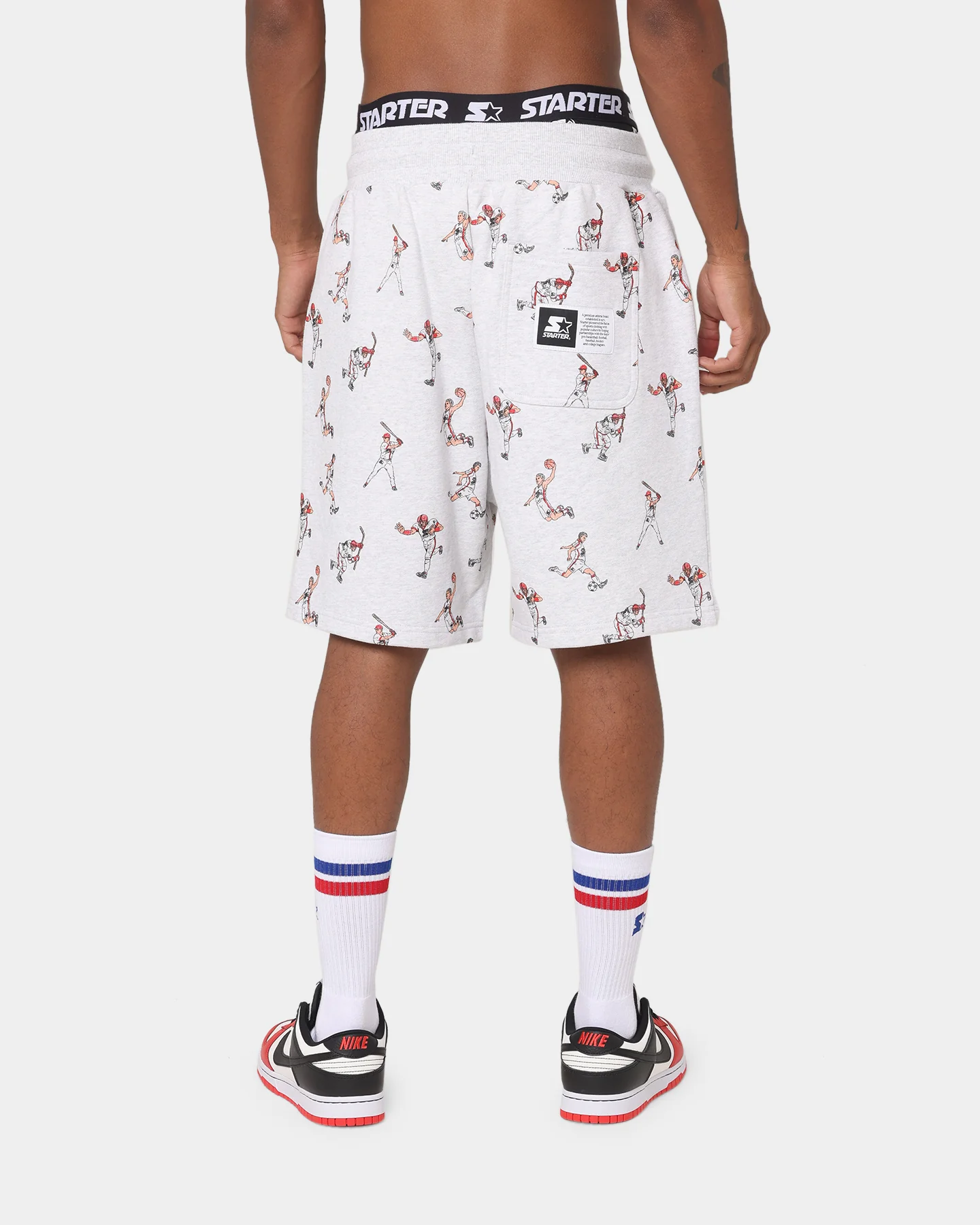 Starter Sports Stars Track Shorts Pepper Grey - Image 5