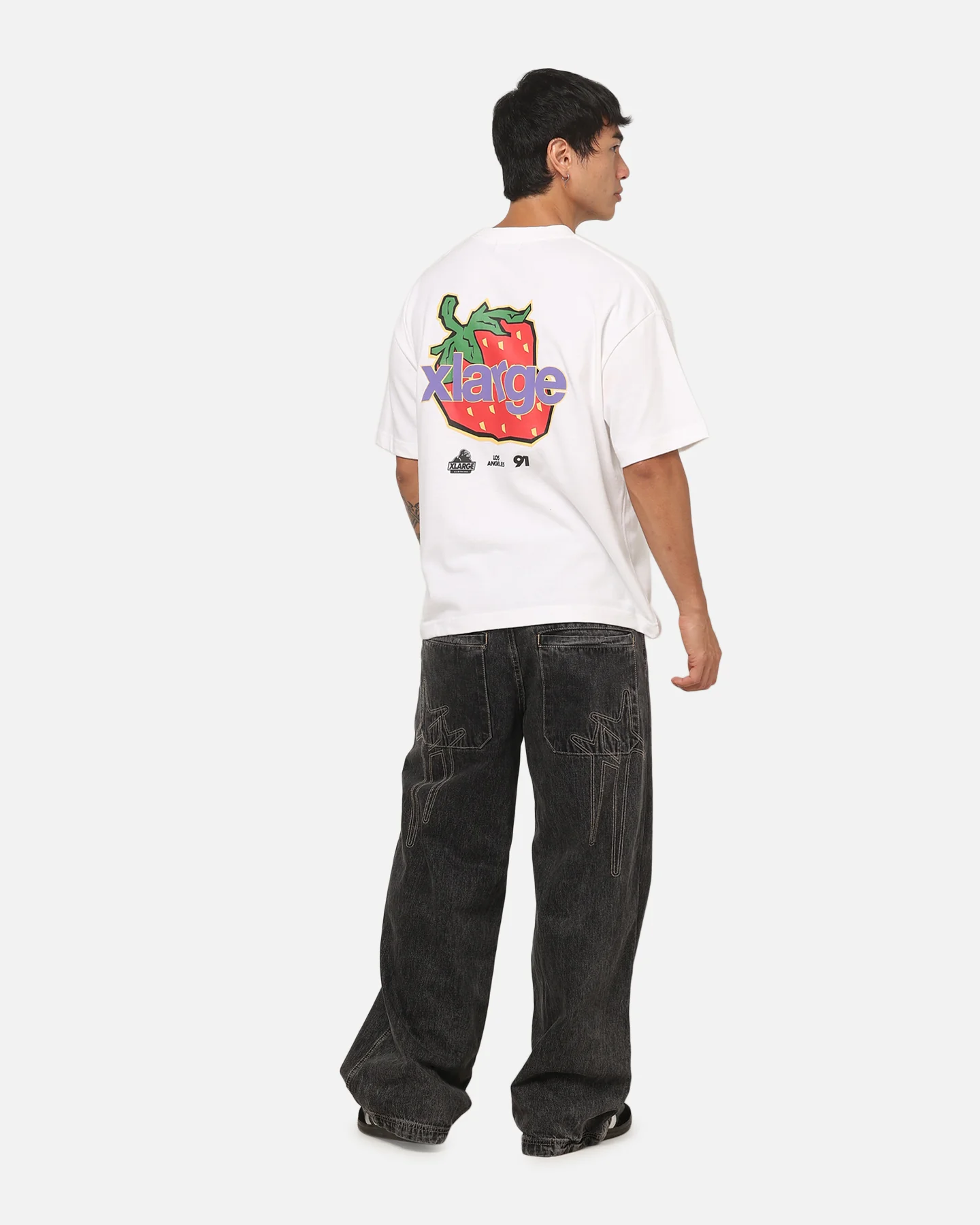 X-Large Strawberry Gorilla T-Shirt White - Image 3