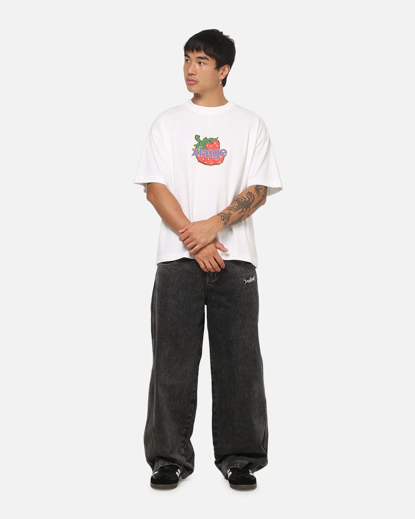 X-Large Strawberry Gorilla T-Shirt White - Image 4