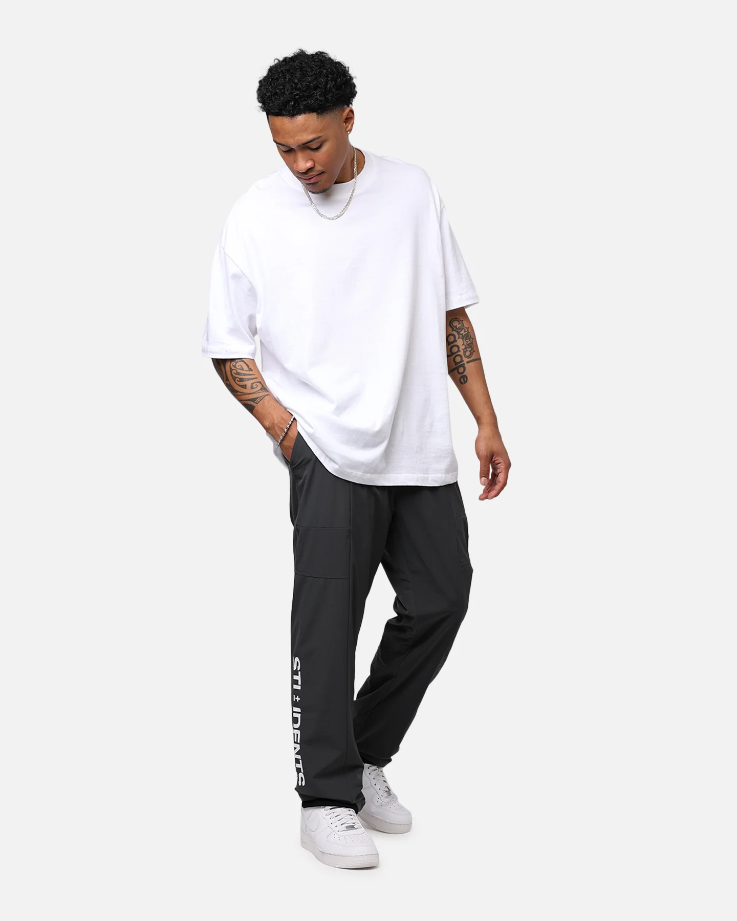 Students Golf Ace Nylon Pants Charcoal - Image 3