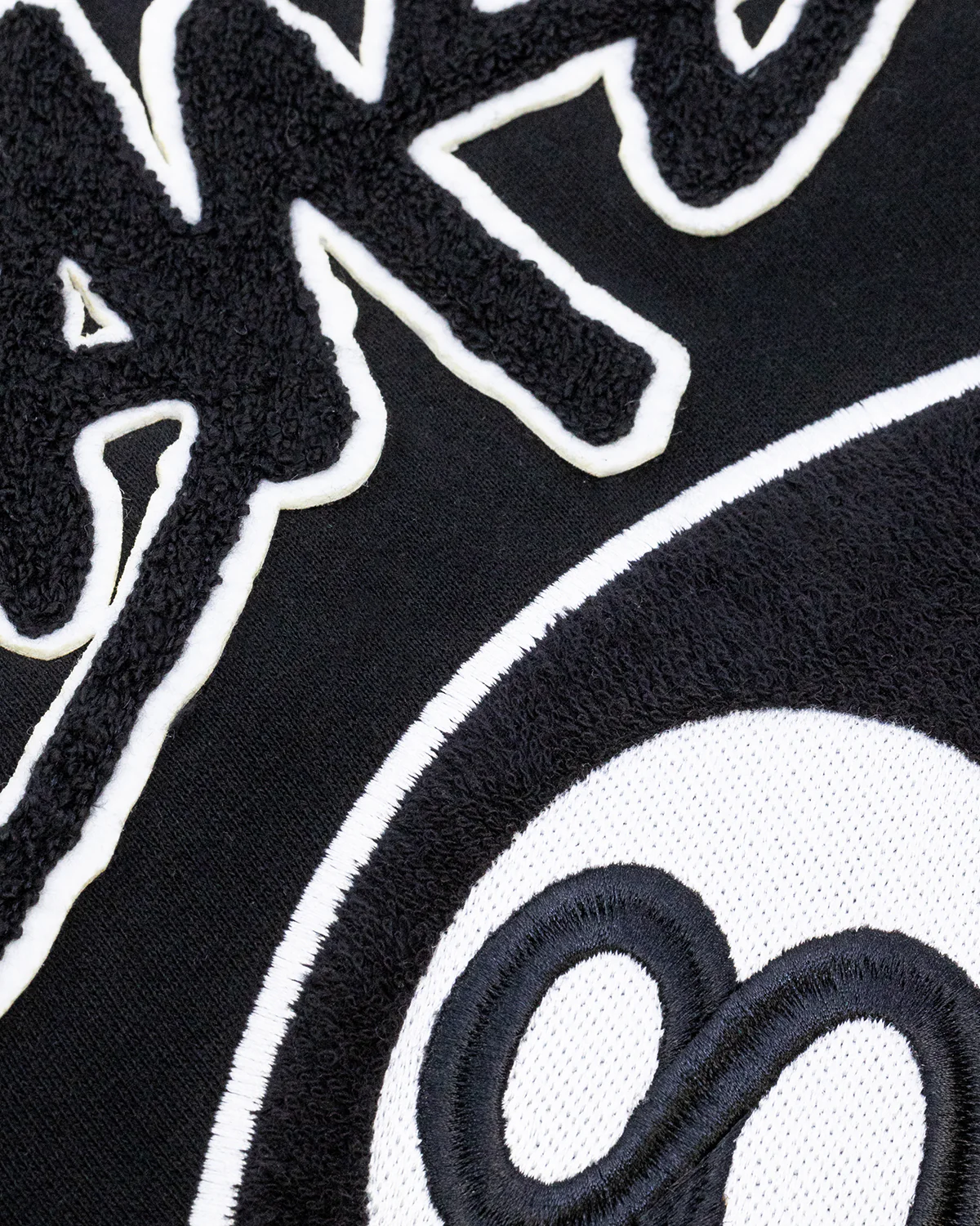 Stüssy 8 Ball Chenille Hoodie Black - Image 8