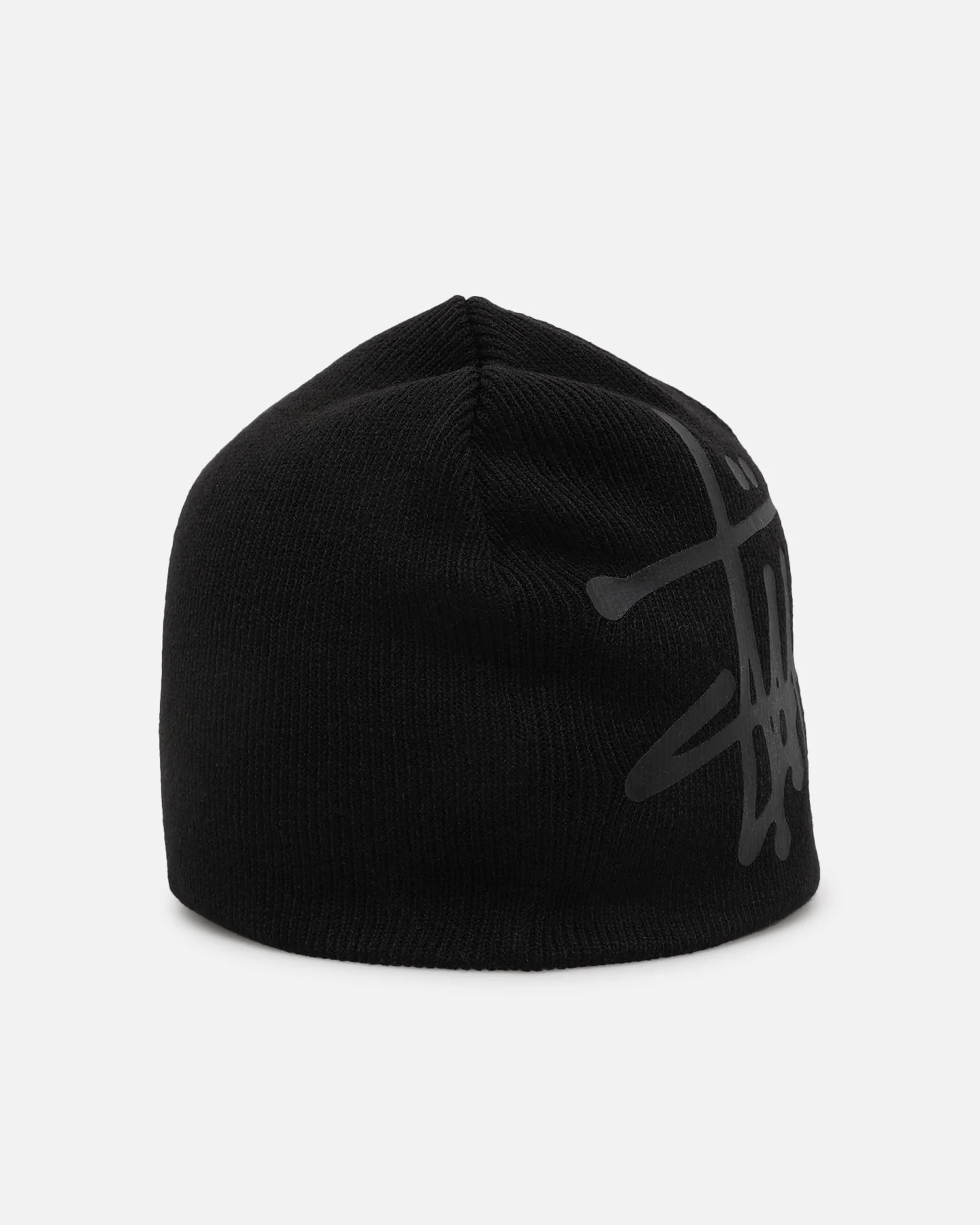 Stüssy Debossed Stock Skull Cap Beanie Black - Image 4