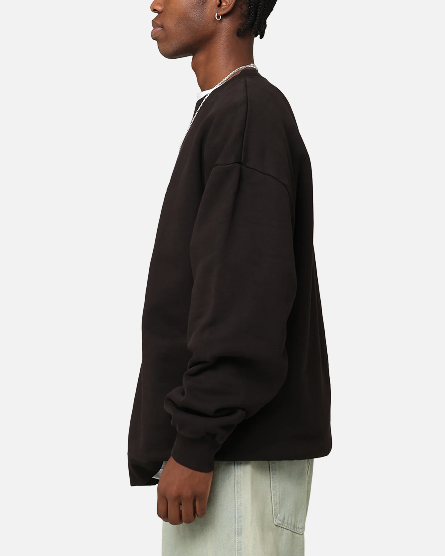 Stüssy Race Car Fleece Crewneck Pigment Black - Image 5