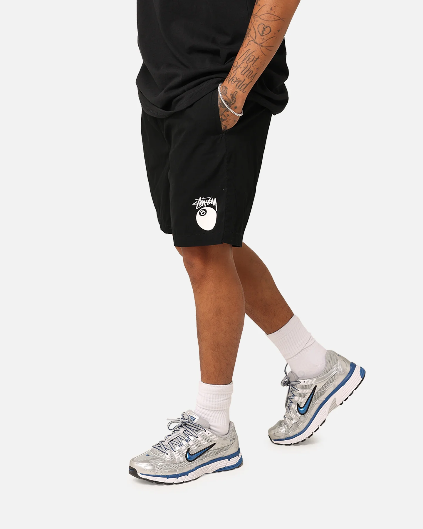 Stussy 8 Ball Beach Shorts Black - Image 6