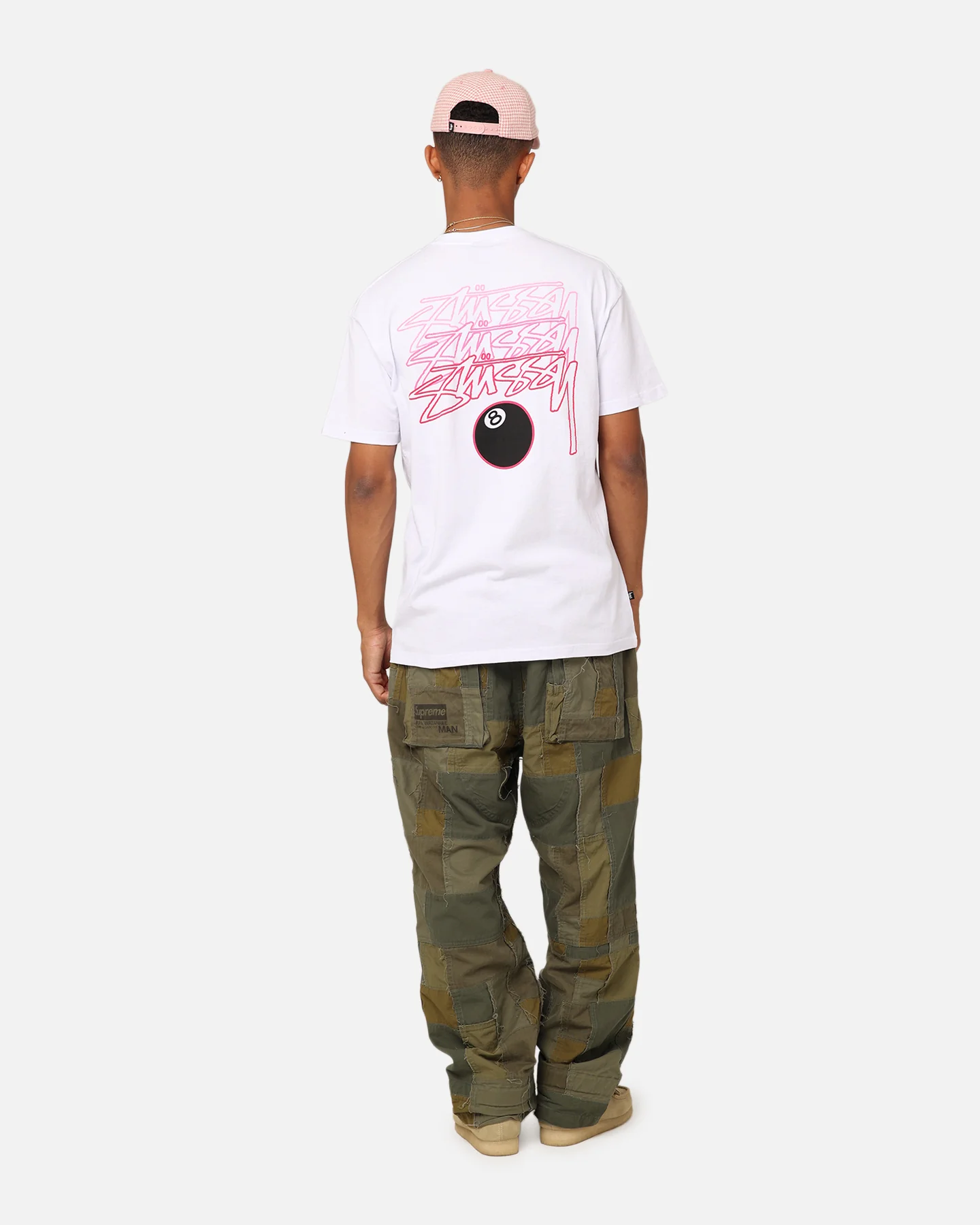 Stussy 8 Ball T-Shirt White - Image 3