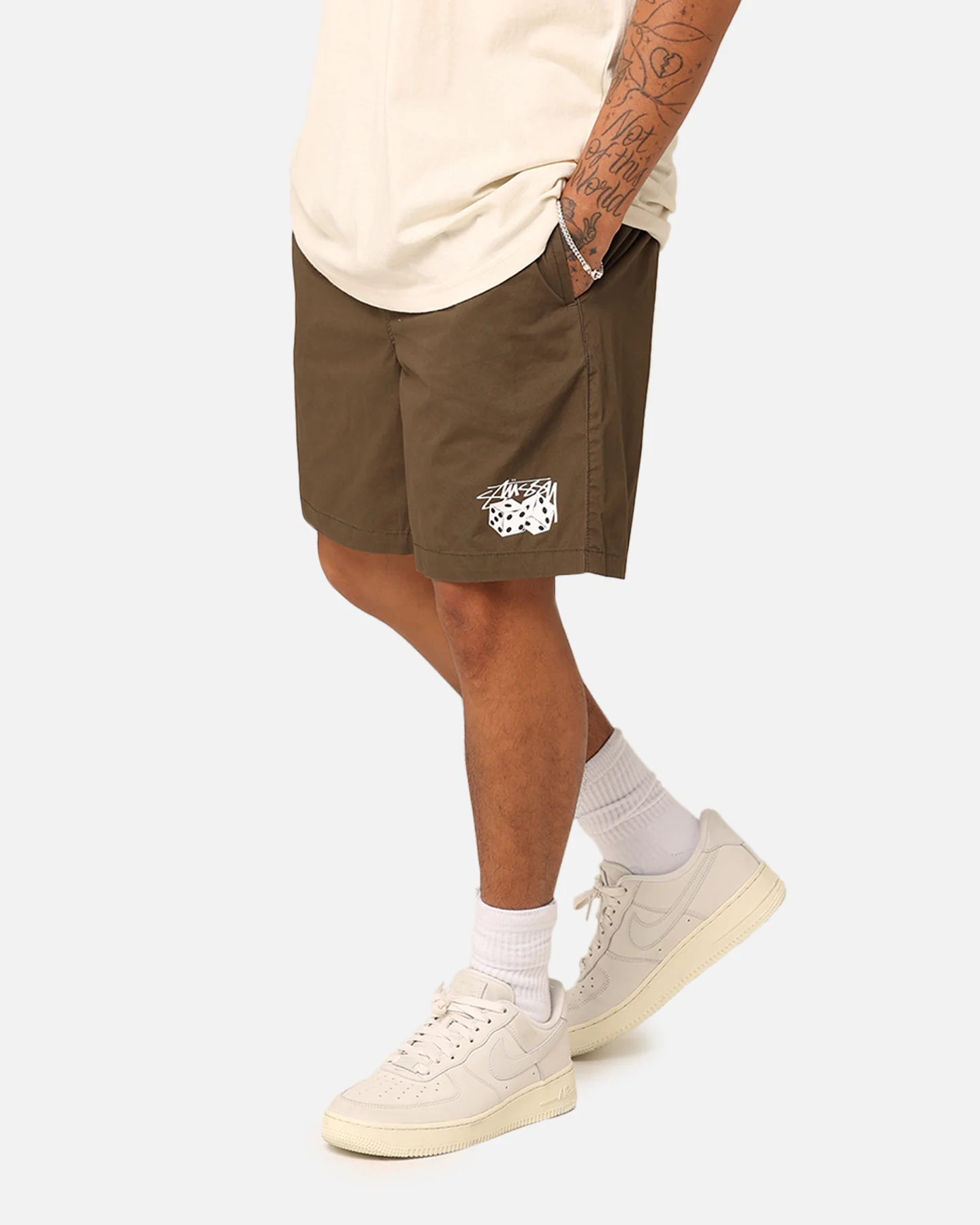 Stussy Designs Dice Beach Shorts Dusty Green - Image 6