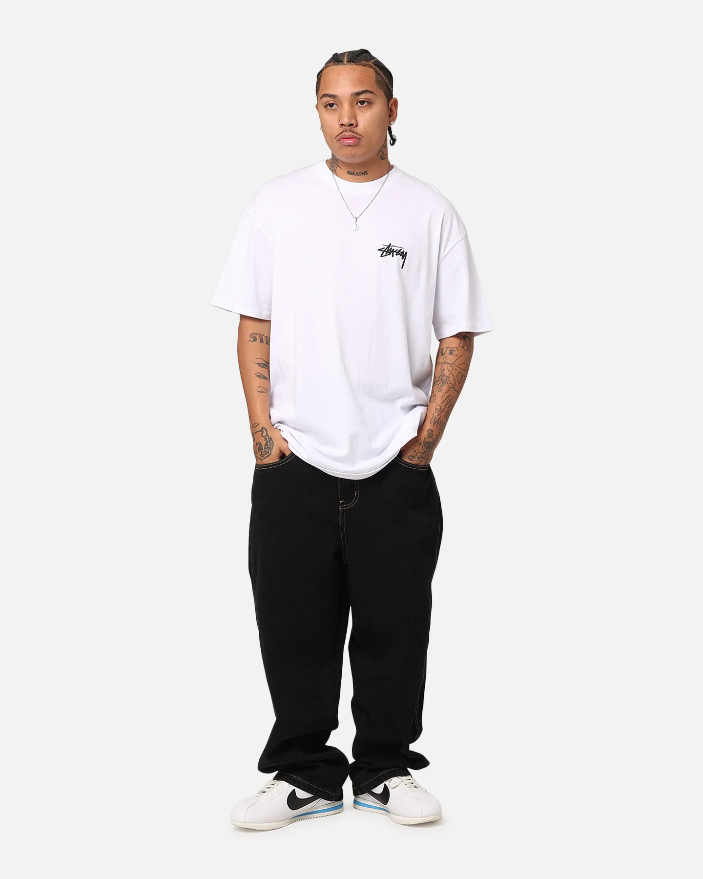 Stussy Fire Dice T-Shirt White - Image 4