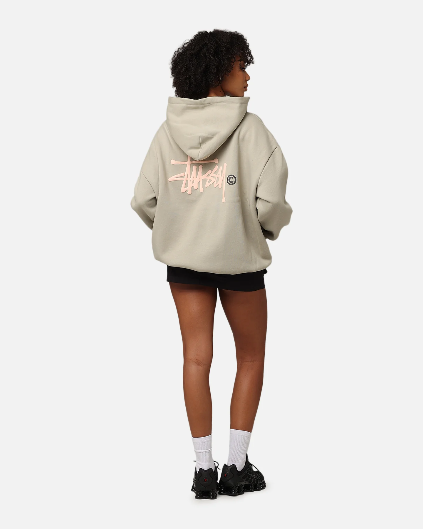 Stussy Graffiti LCB Full Zip Hoodie Pigment Olive - Image 4