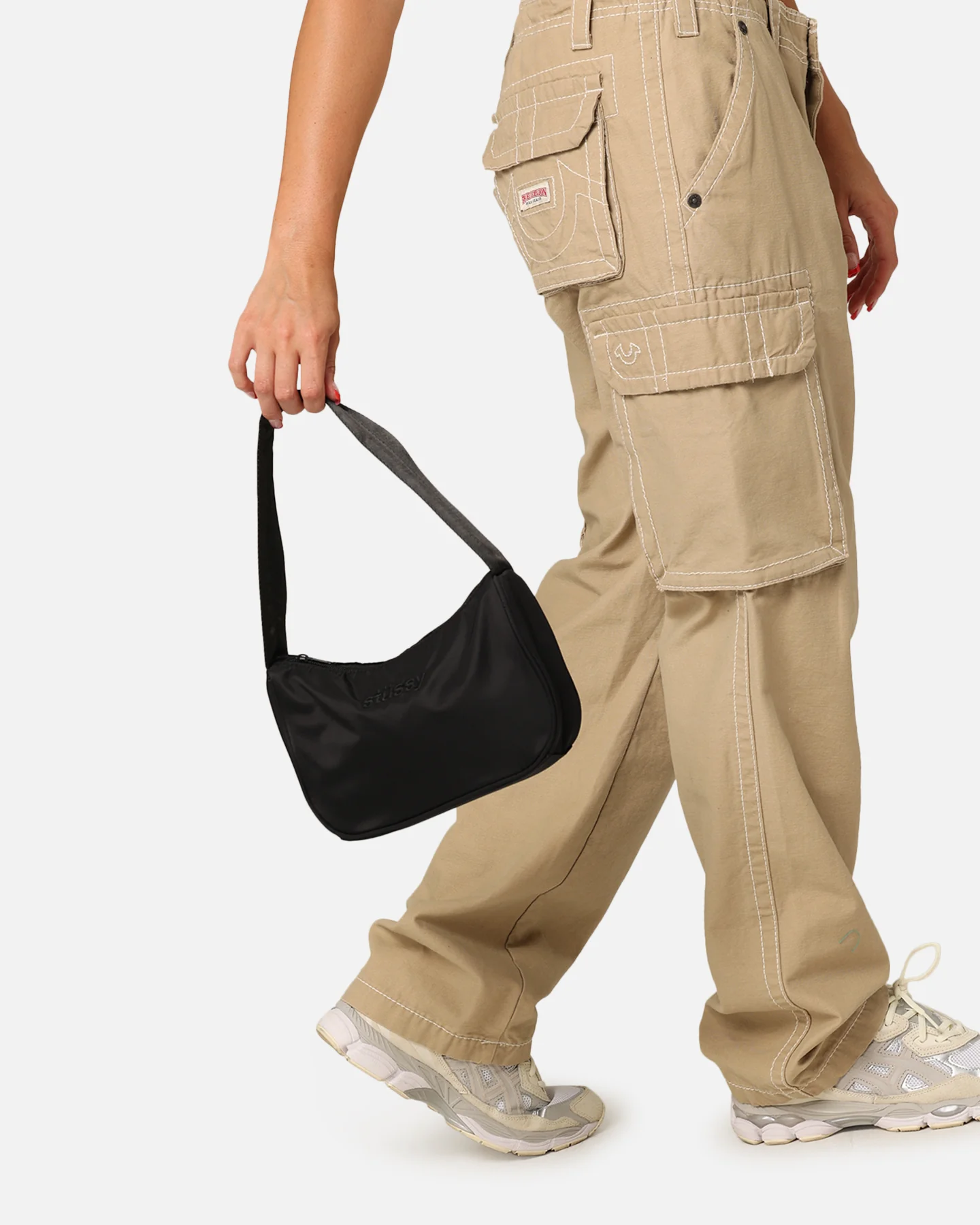 Stussy Women's Italic Shoulder Bag Black - Image 6