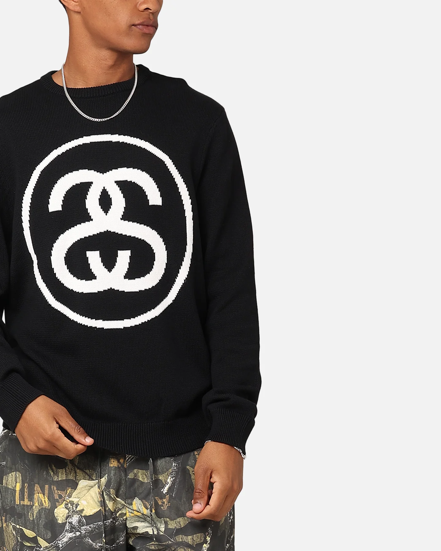 Stussy SS Link Sweater Black - Image 6