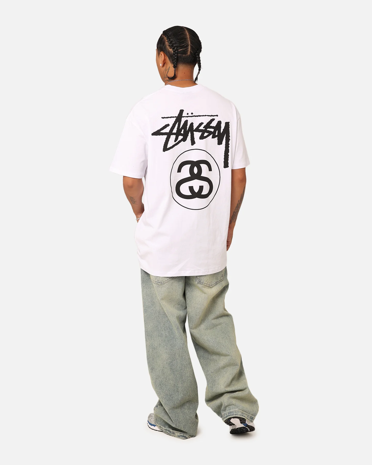 Stussy SS Link T-Shirt White - Image 3