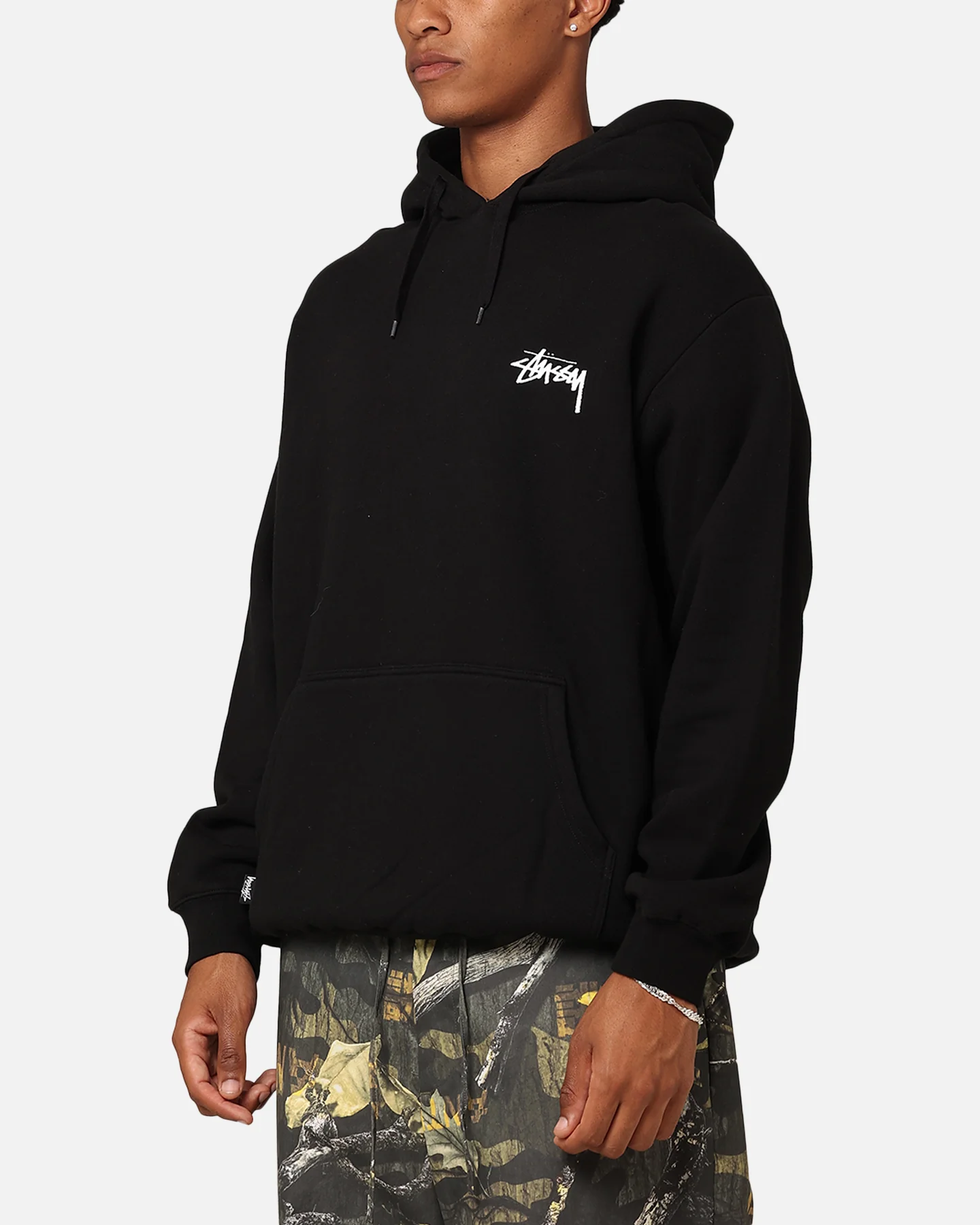 Stussy UV 8 Ball Fleece Hoodie Black - Image 7