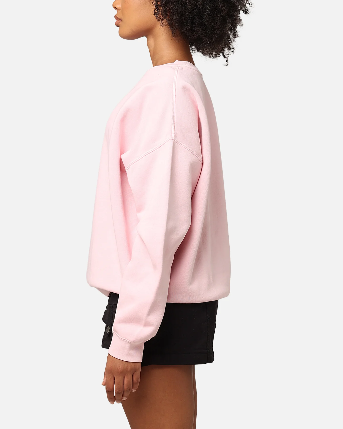Stussy Women's Dollie Oversized Crewneck Pigment Pink - Image 5