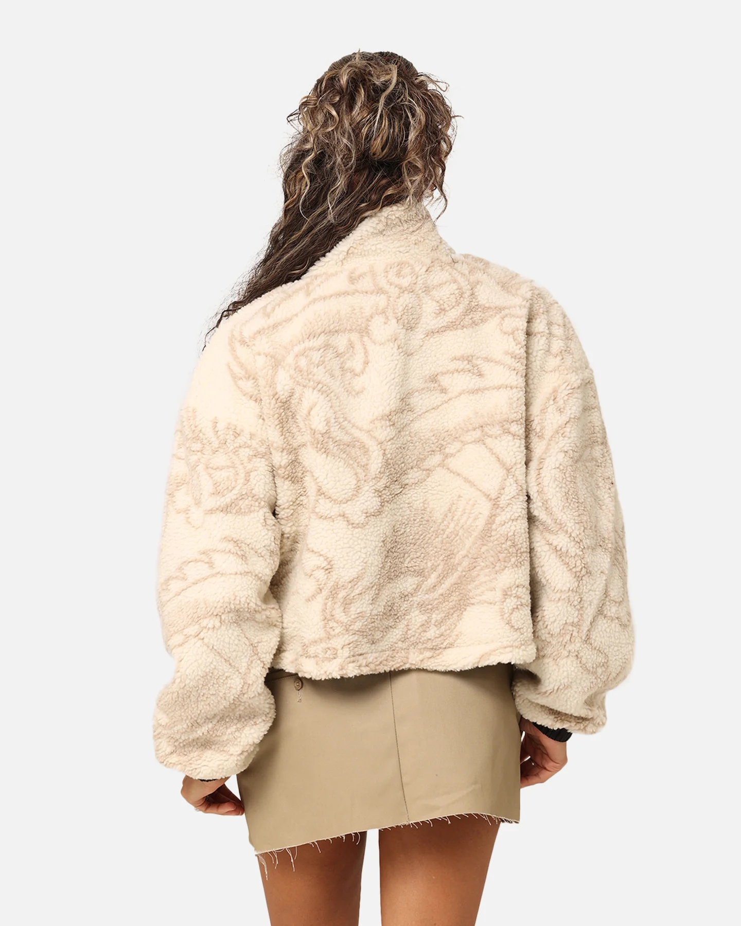 Stussy Women's Dragon Reversible Work Jacket Taupe - Image 5