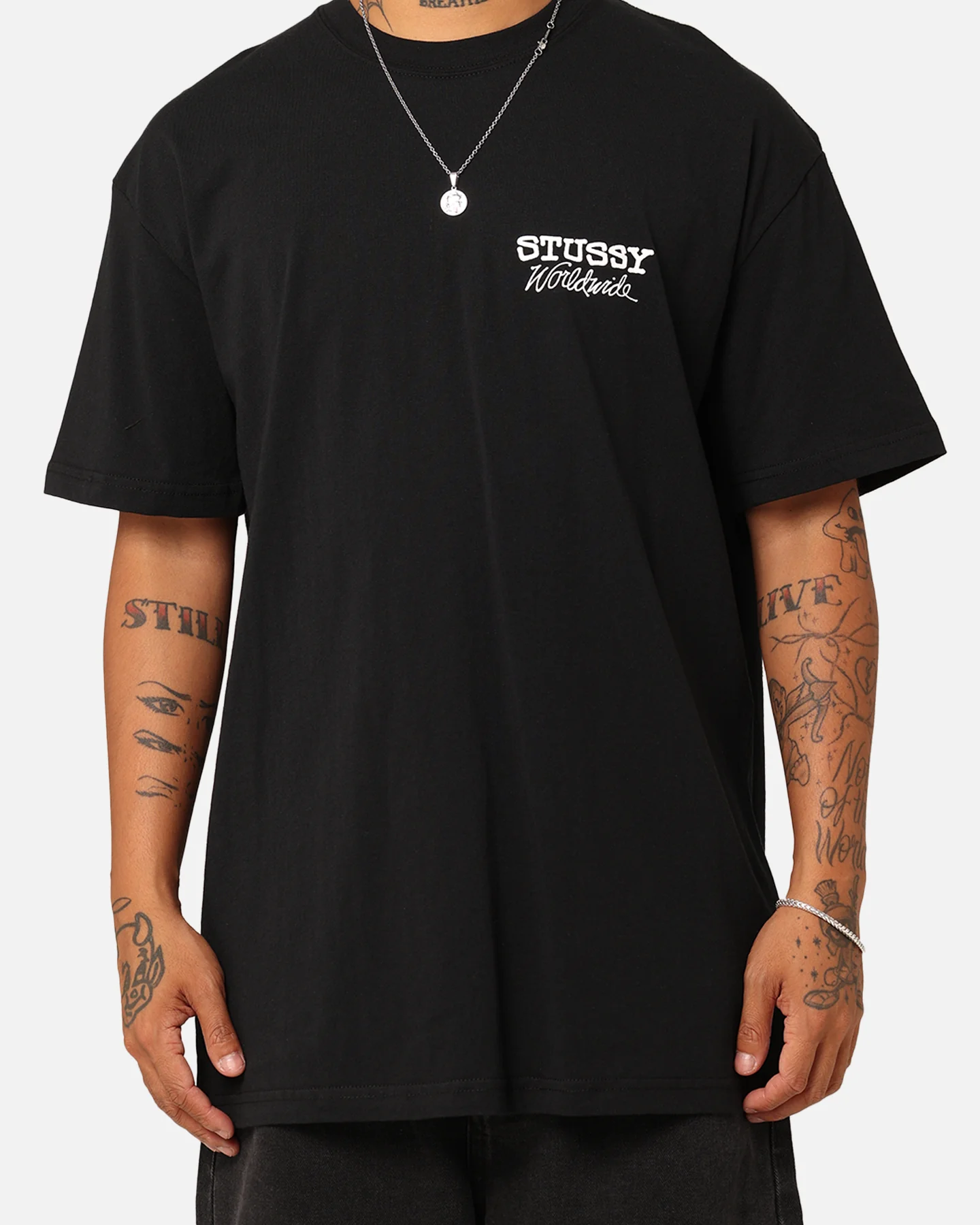 Stussy Worldwide T-Shirt Black - Image 4