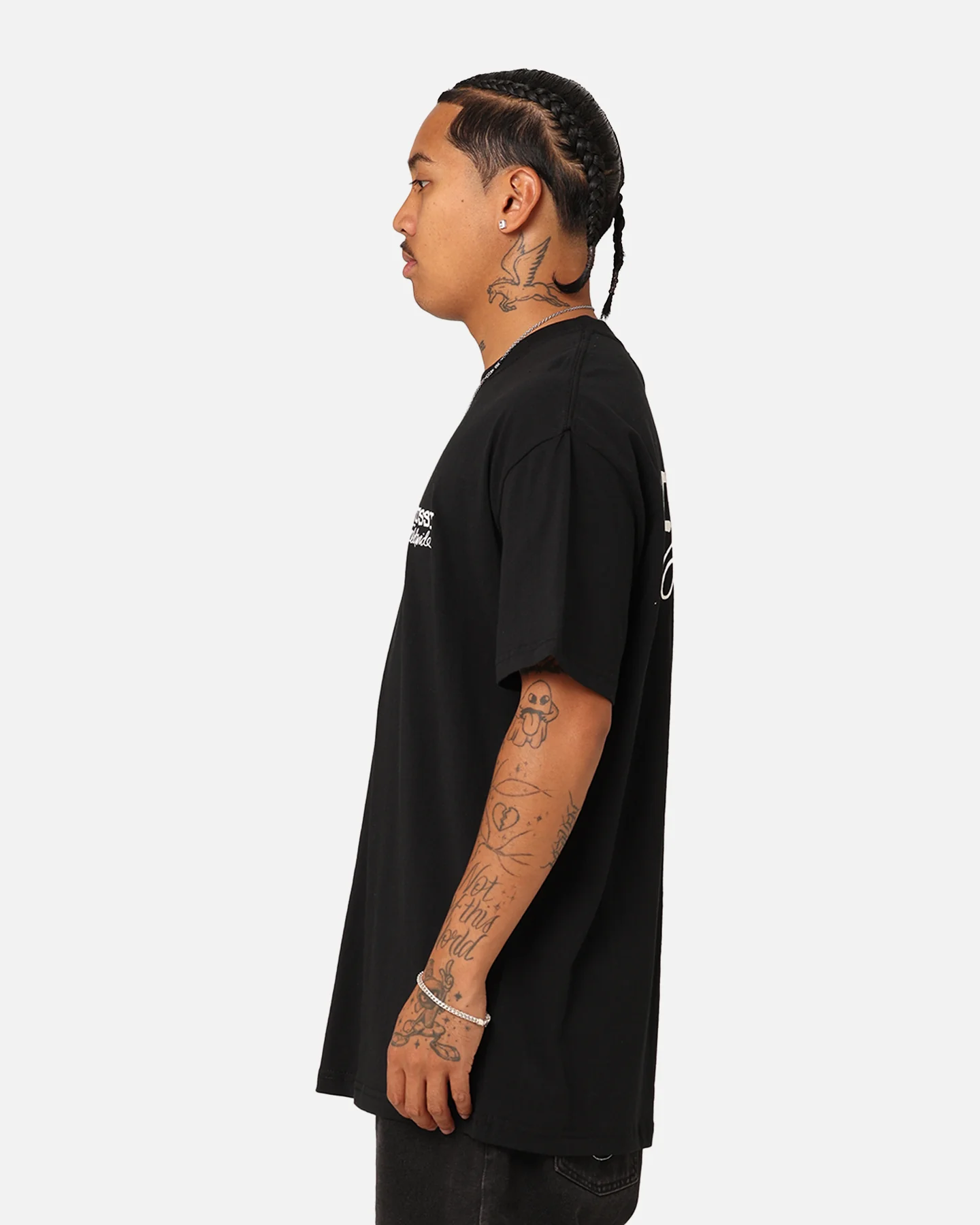Stussy Worldwide T-Shirt Black - Image 7
