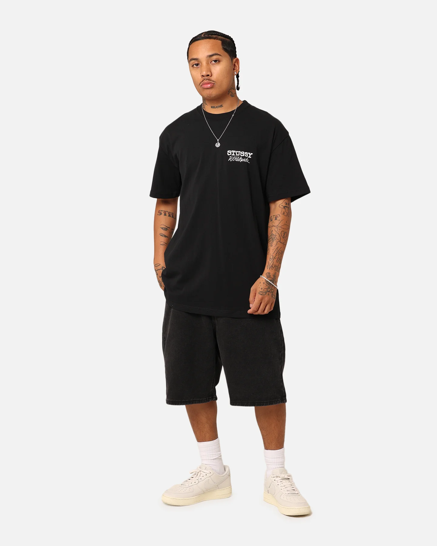 Stussy Worldwide T-Shirt Black - Image 8