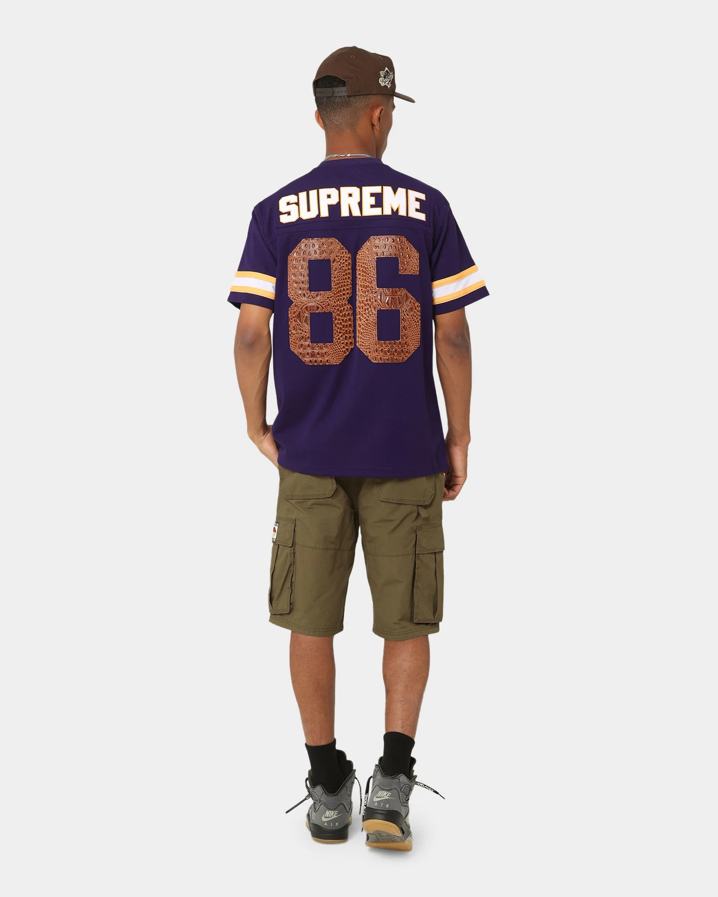 Supreme Faux Croc Football Jersey Purple - Image 3