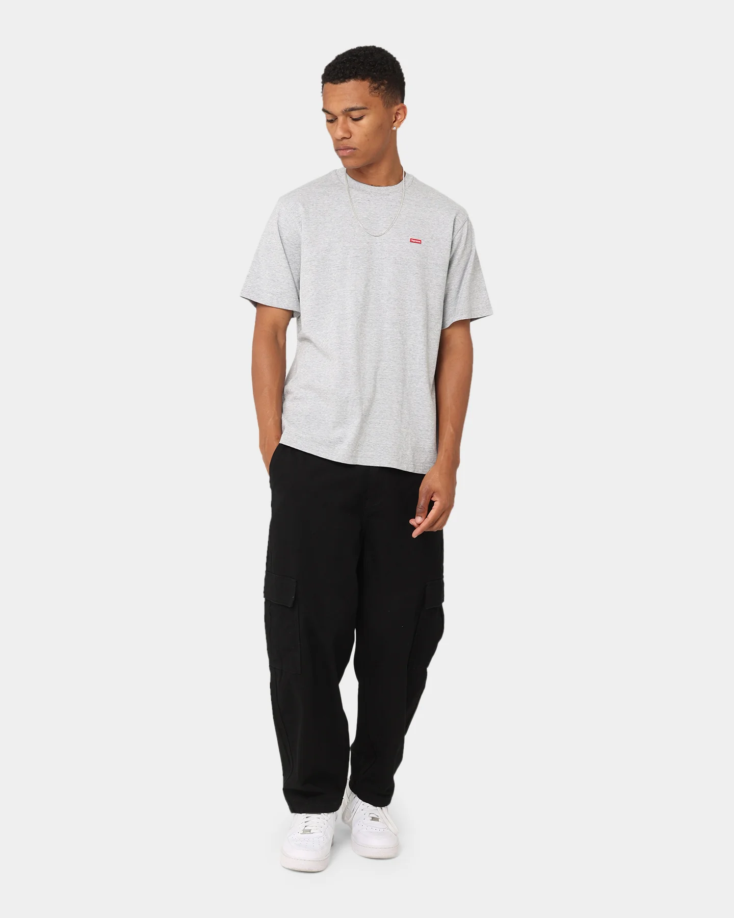 Supreme Small Box T-Shirt Heather Grey - Image 2