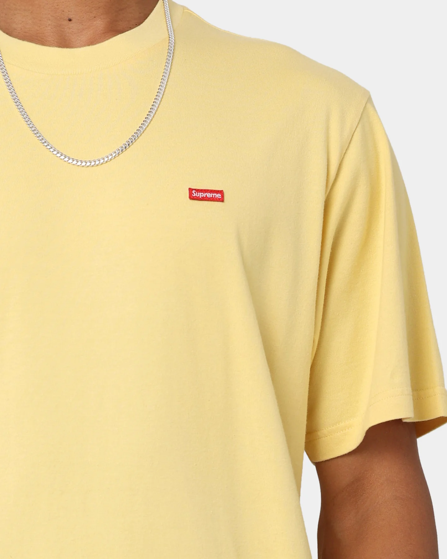 Supreme Small Box T-Shirt Pale Yellow - Image 3