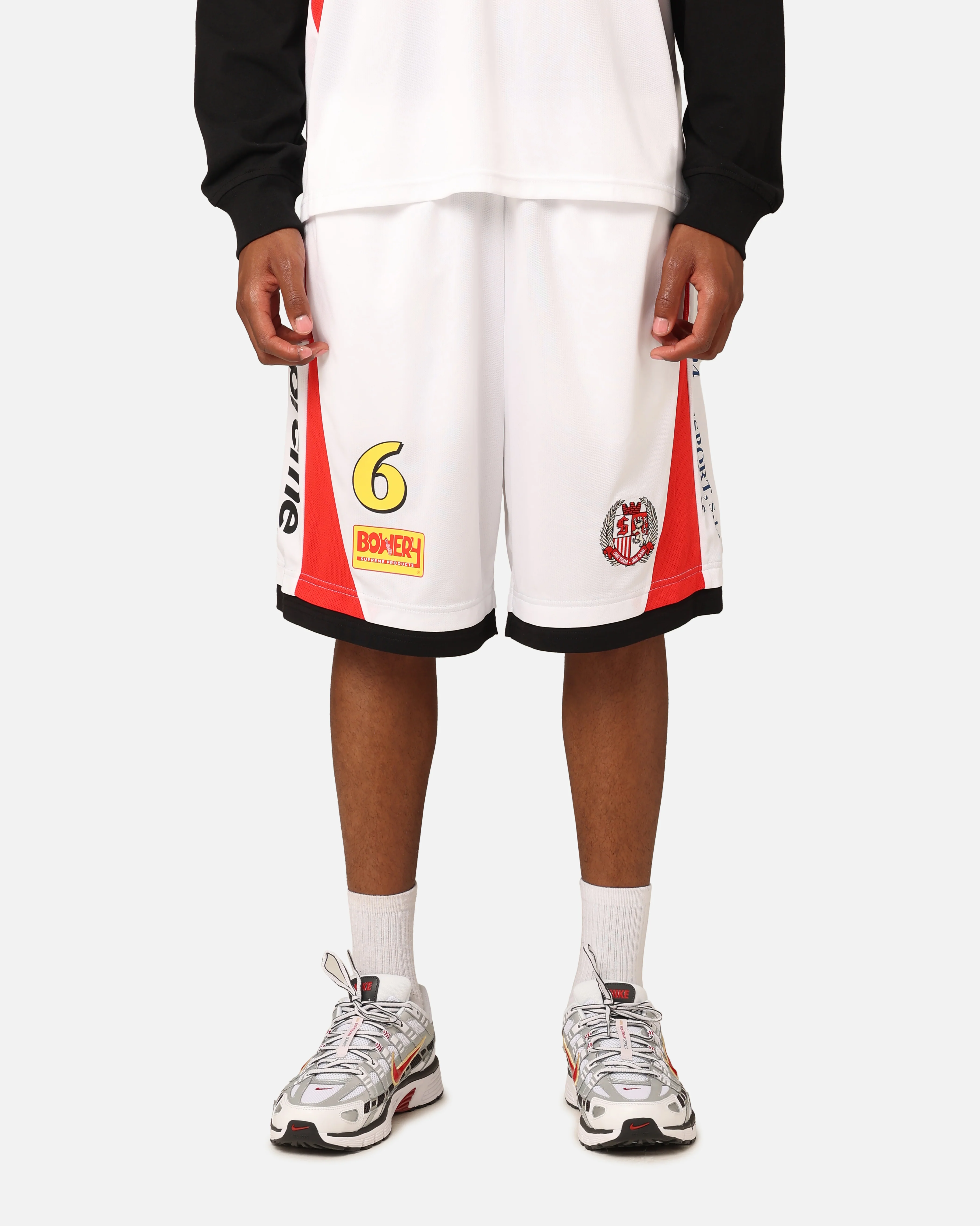 Supreme Soccer Shorts White - Image 3