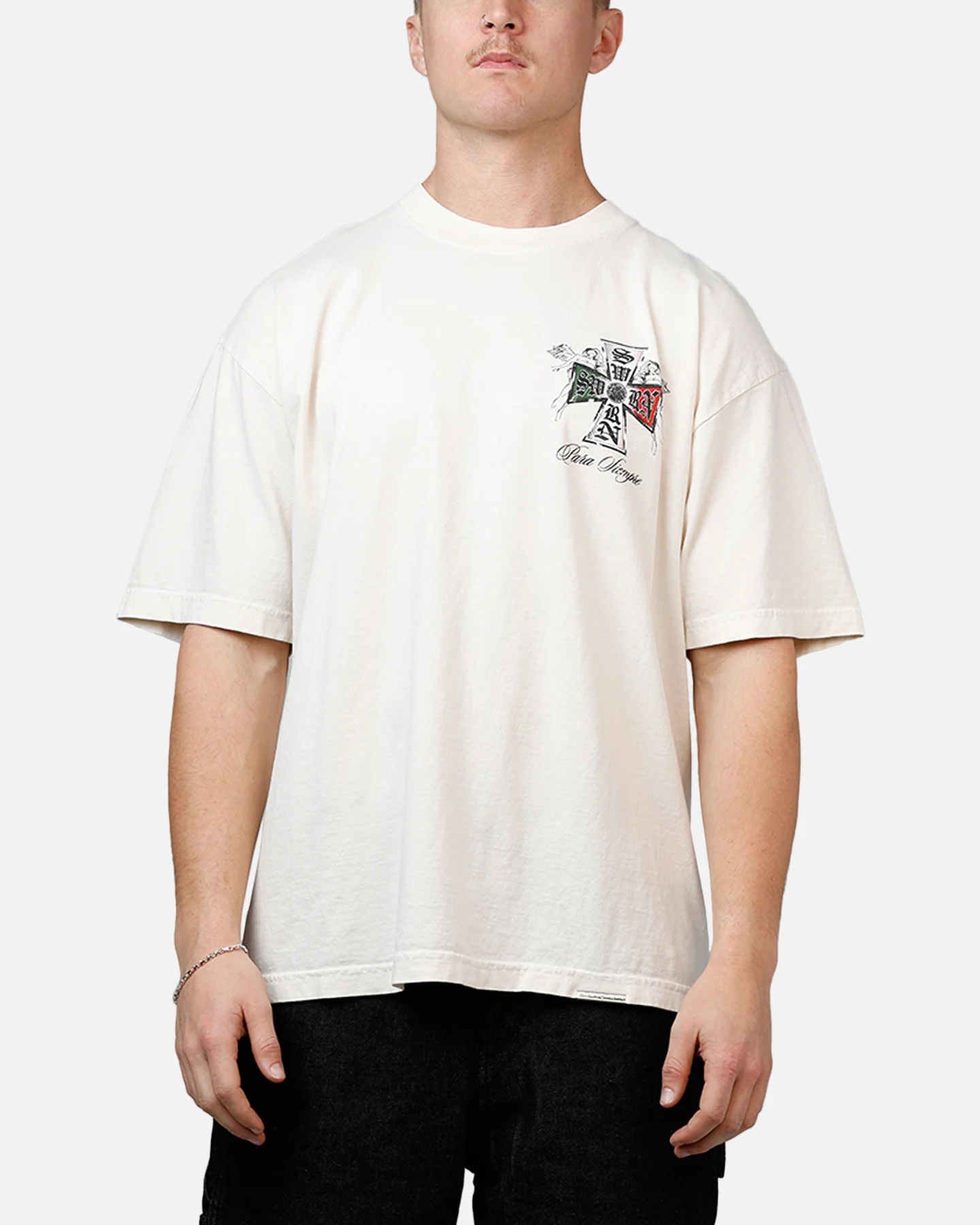 Sworn To Us Mi Tierra 'Outlaw Spirit' T-Shirt Natural - Image 2
