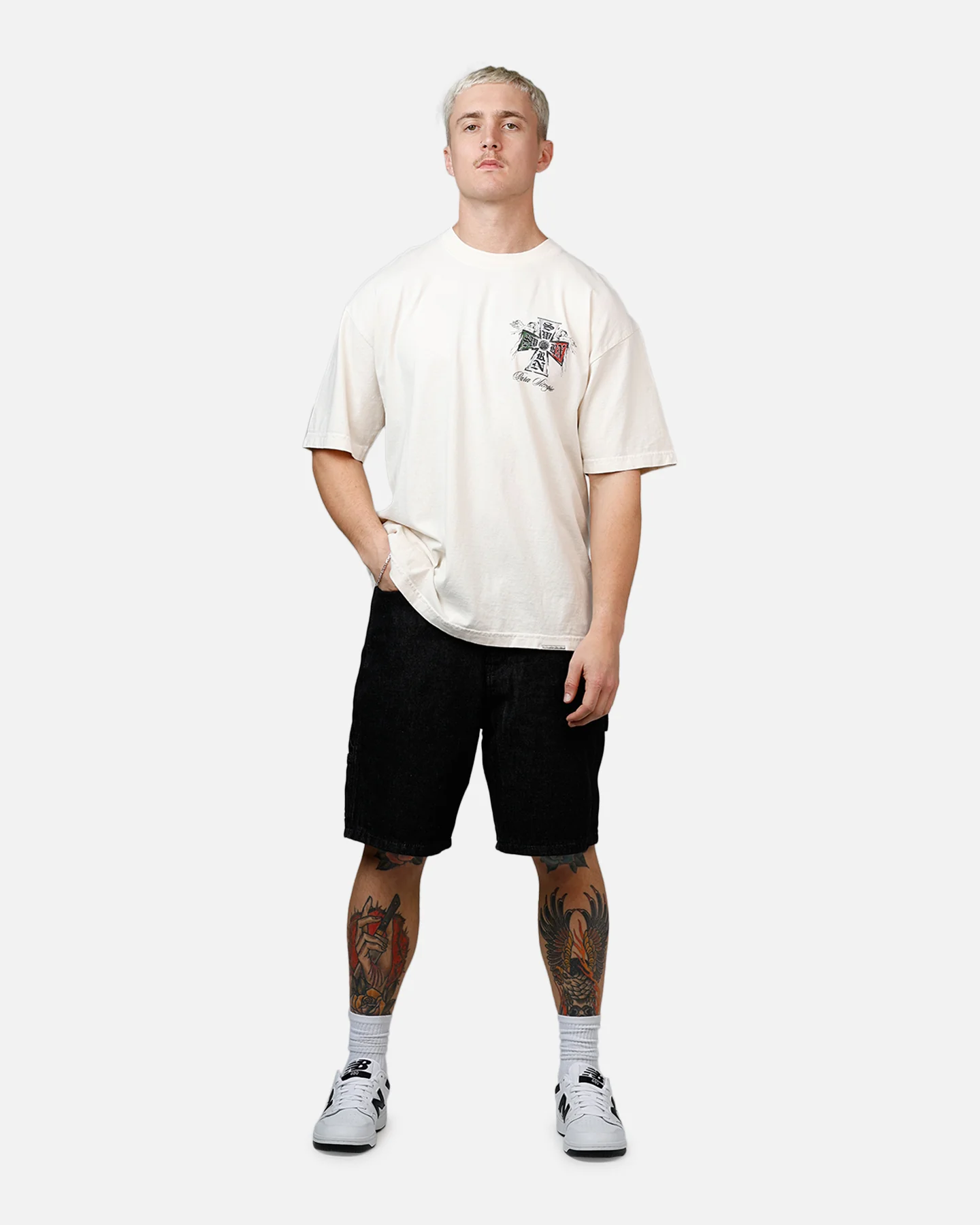 Sworn To Us Mi Tierra 'Outlaw Spirit' T-Shirt Natural - Image 3