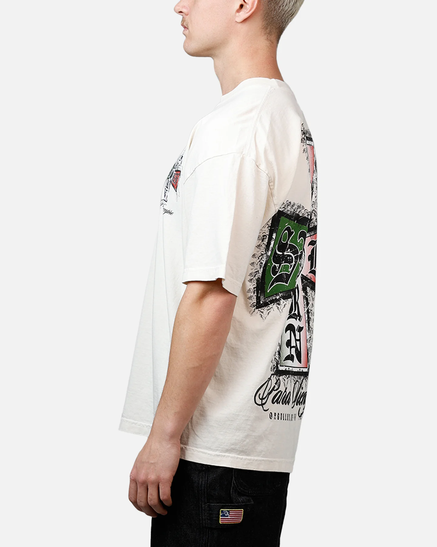 Sworn To Us Mi Tierra 'Outlaw Spirit' T-Shirt Natural - Image 5