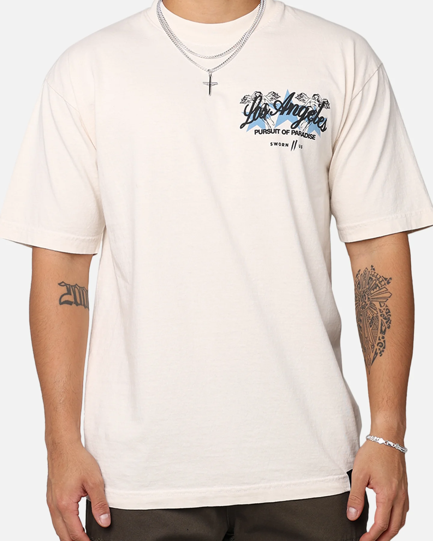 Sworn To Us Premiere T-Shirt Natural - Image 4