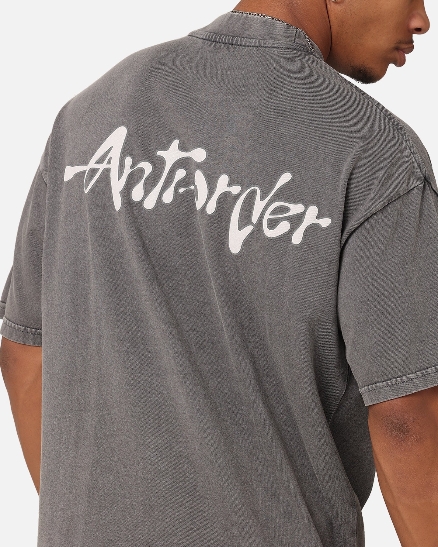 The Anti Order A2K Mock Neck T-Shirt Washed Charcoal - Image 7