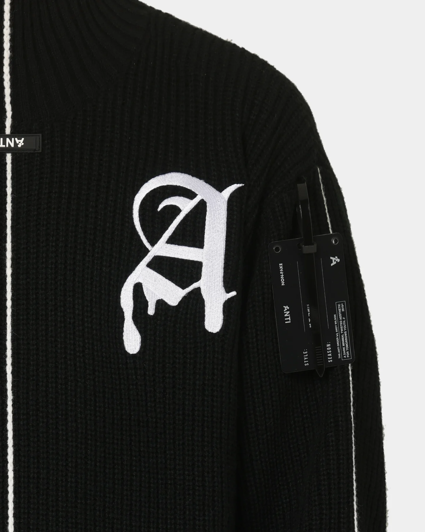 The Anti Order Affiliated High Neck Sweater Black/White - Image 10
