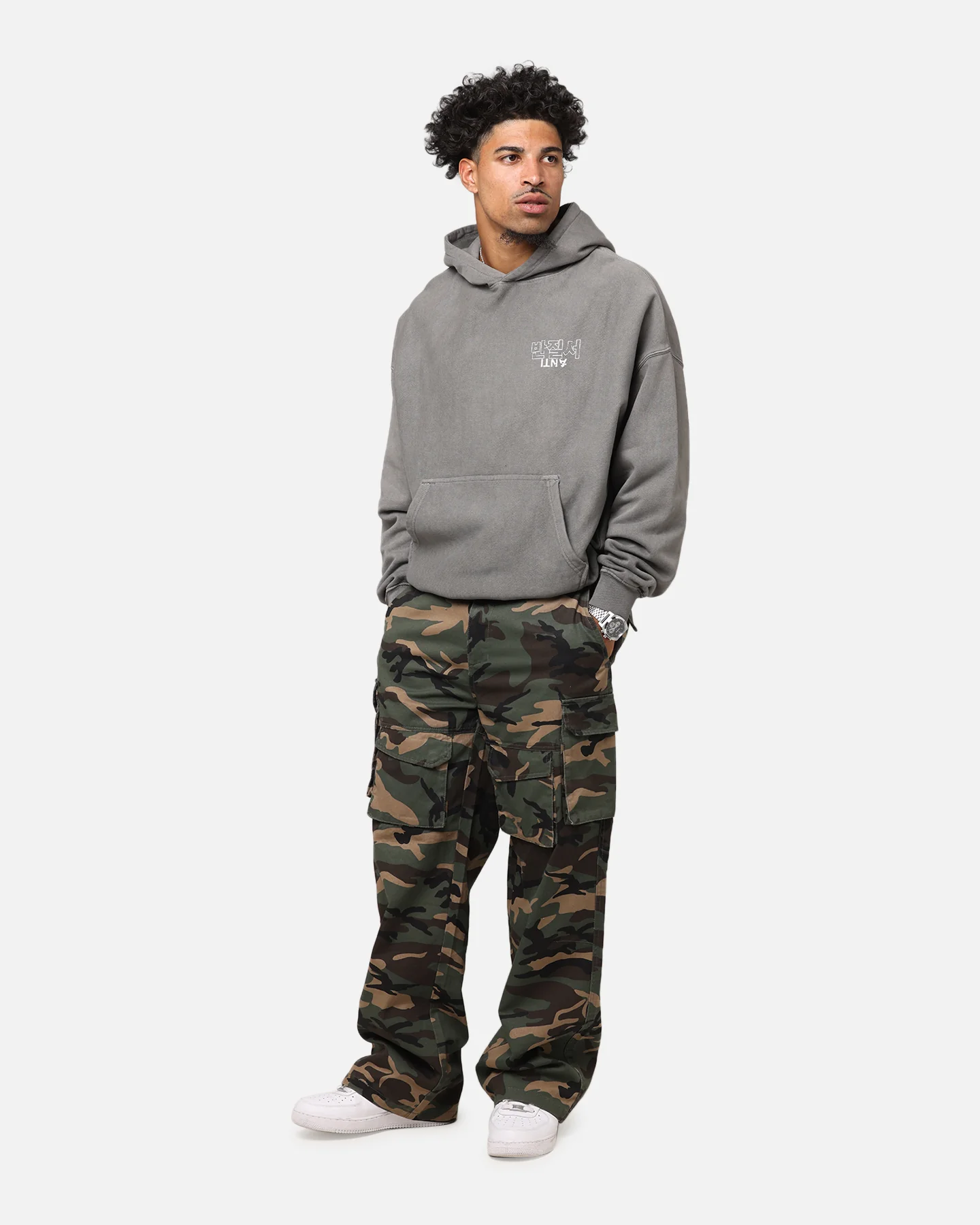 The Anti Order Agma Boxy Hoodie Washed Charcoal - Image 4
