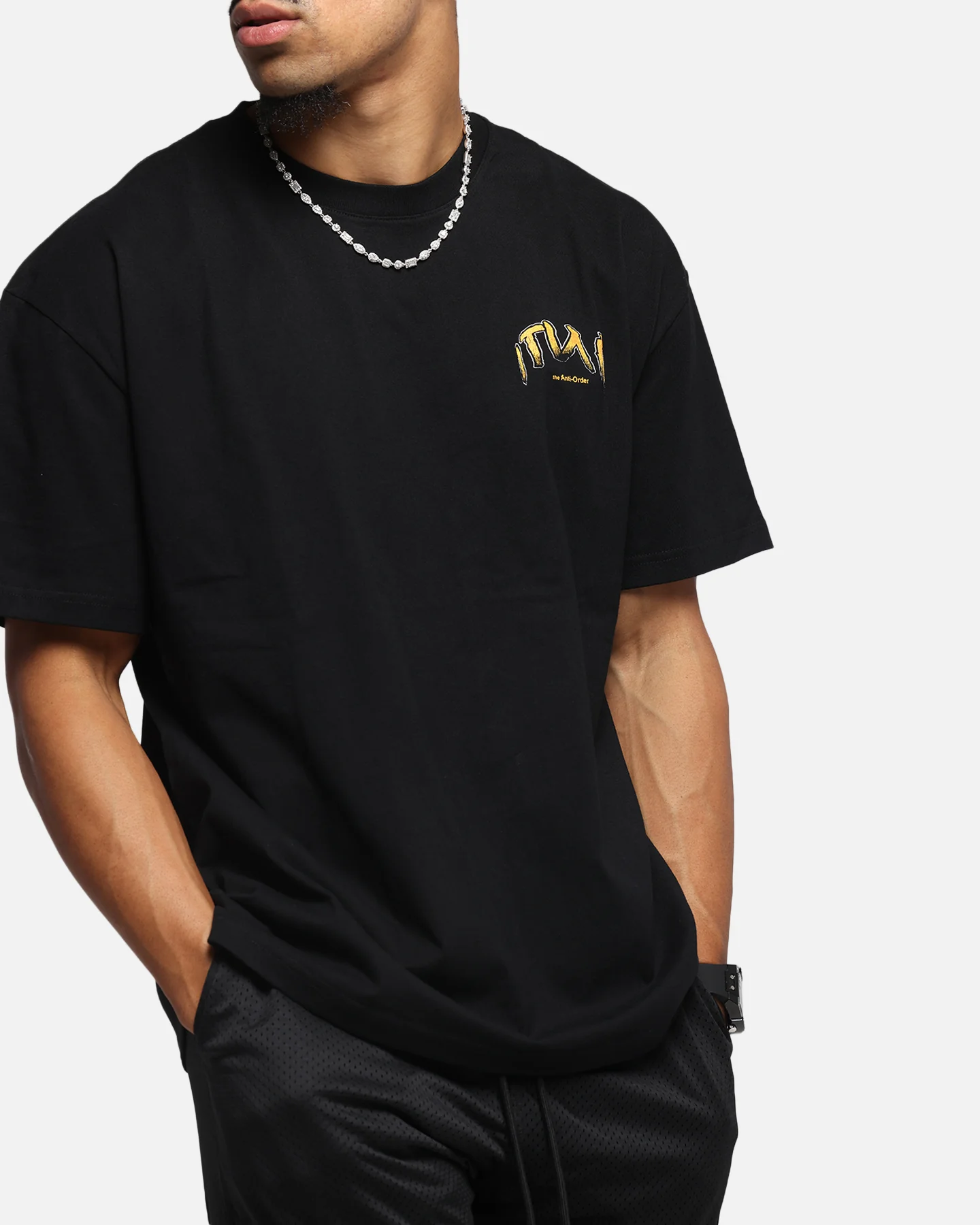 The Anti Order Anti Collegate Boxy T-Shirt Black - Image 8