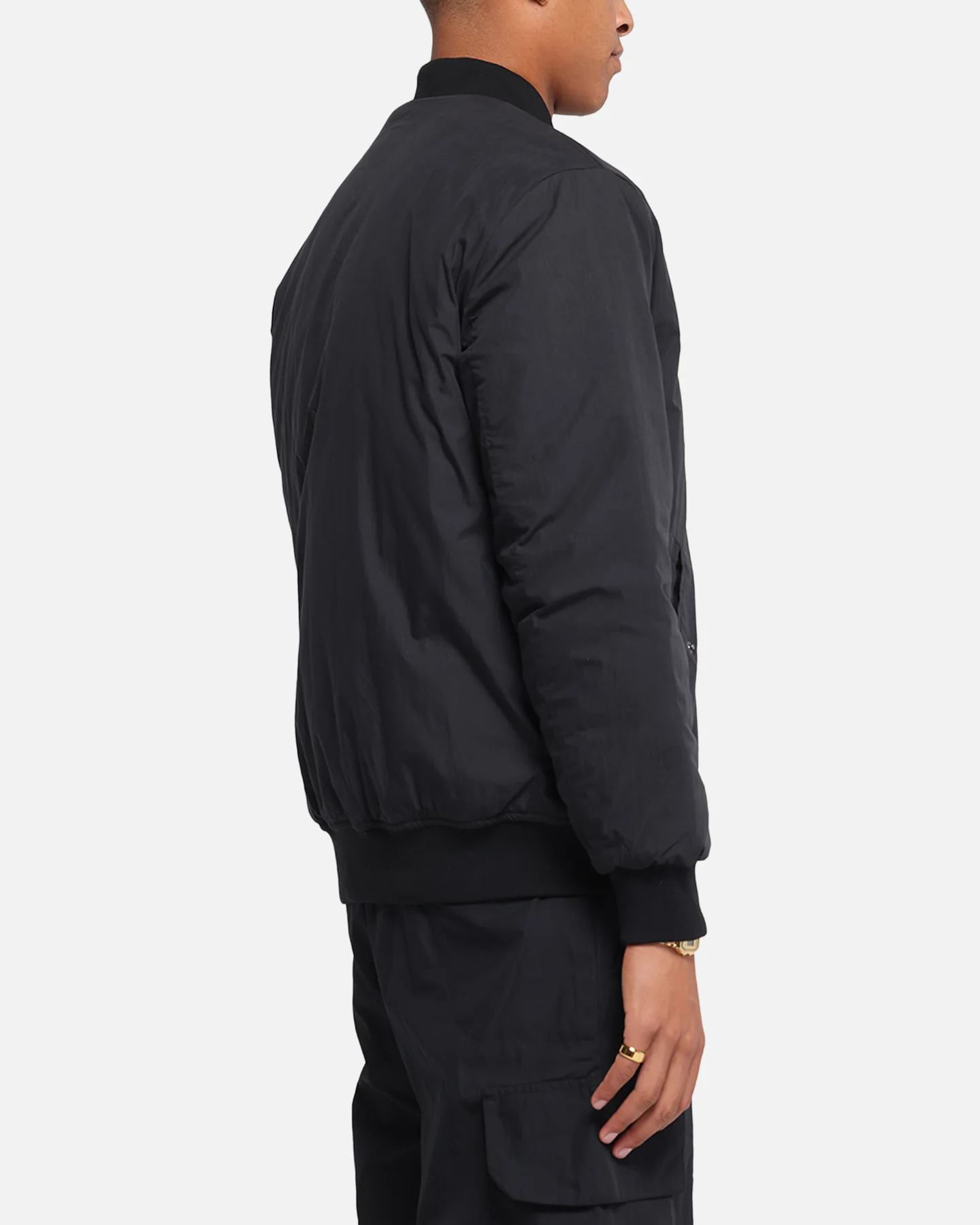 The Anti Order Anti Essential Oversized Bomber Jacket Black - Image 5