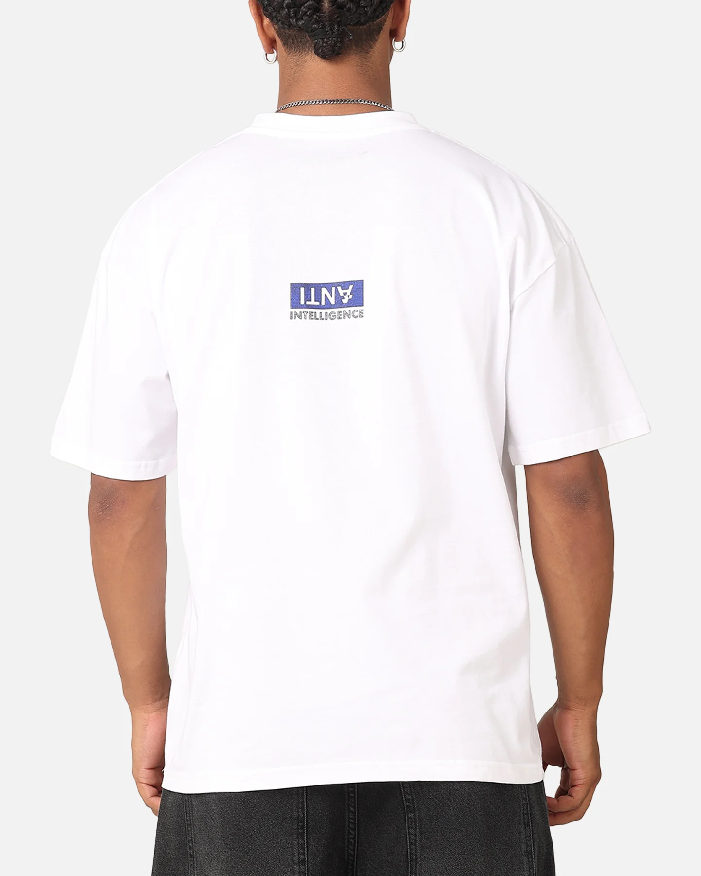 The Anti Order Anti Intelligence Drop T-Shirt White - Image 2