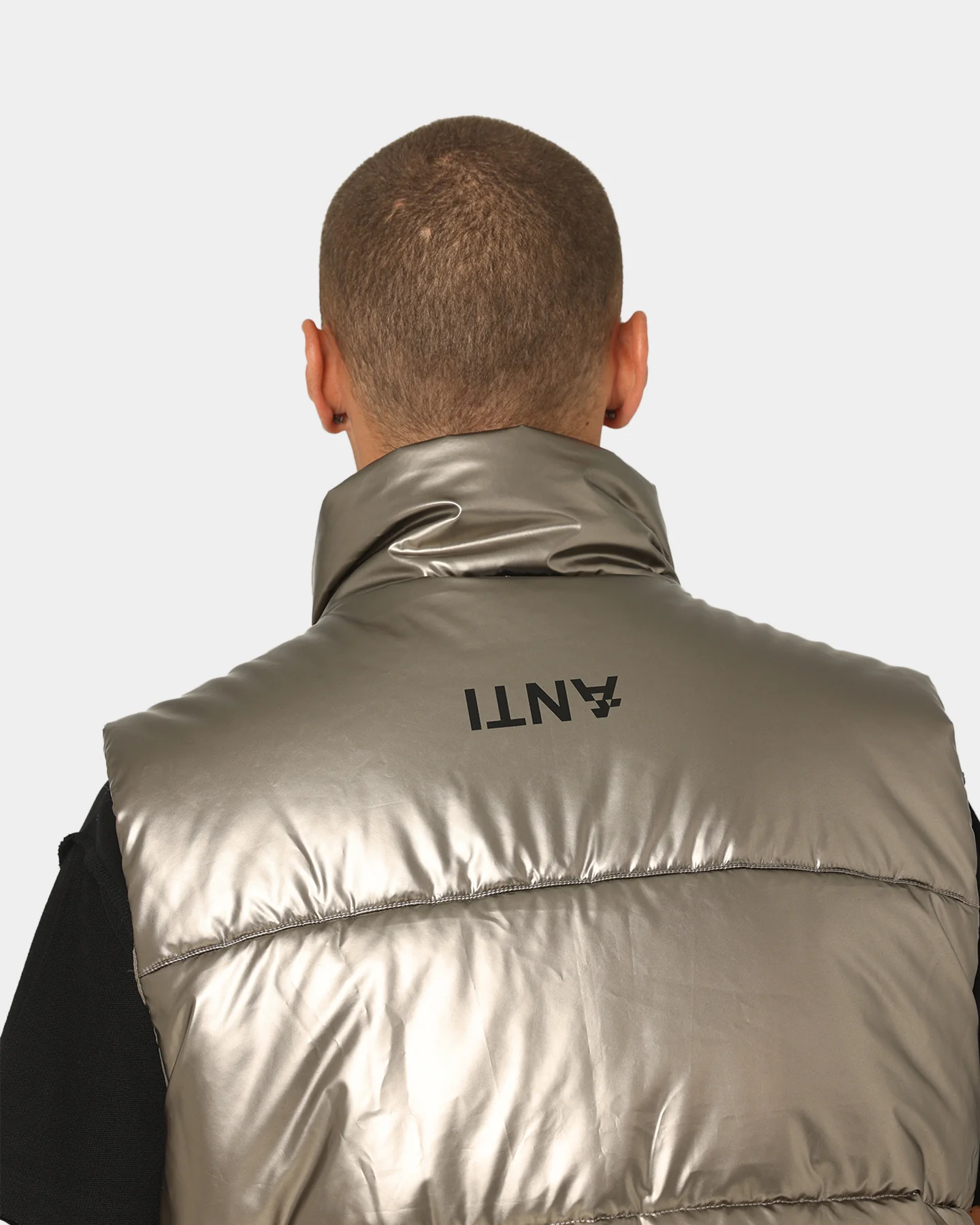 The Anti Order Anti Joy Puffer Vest Pewter - Image 8