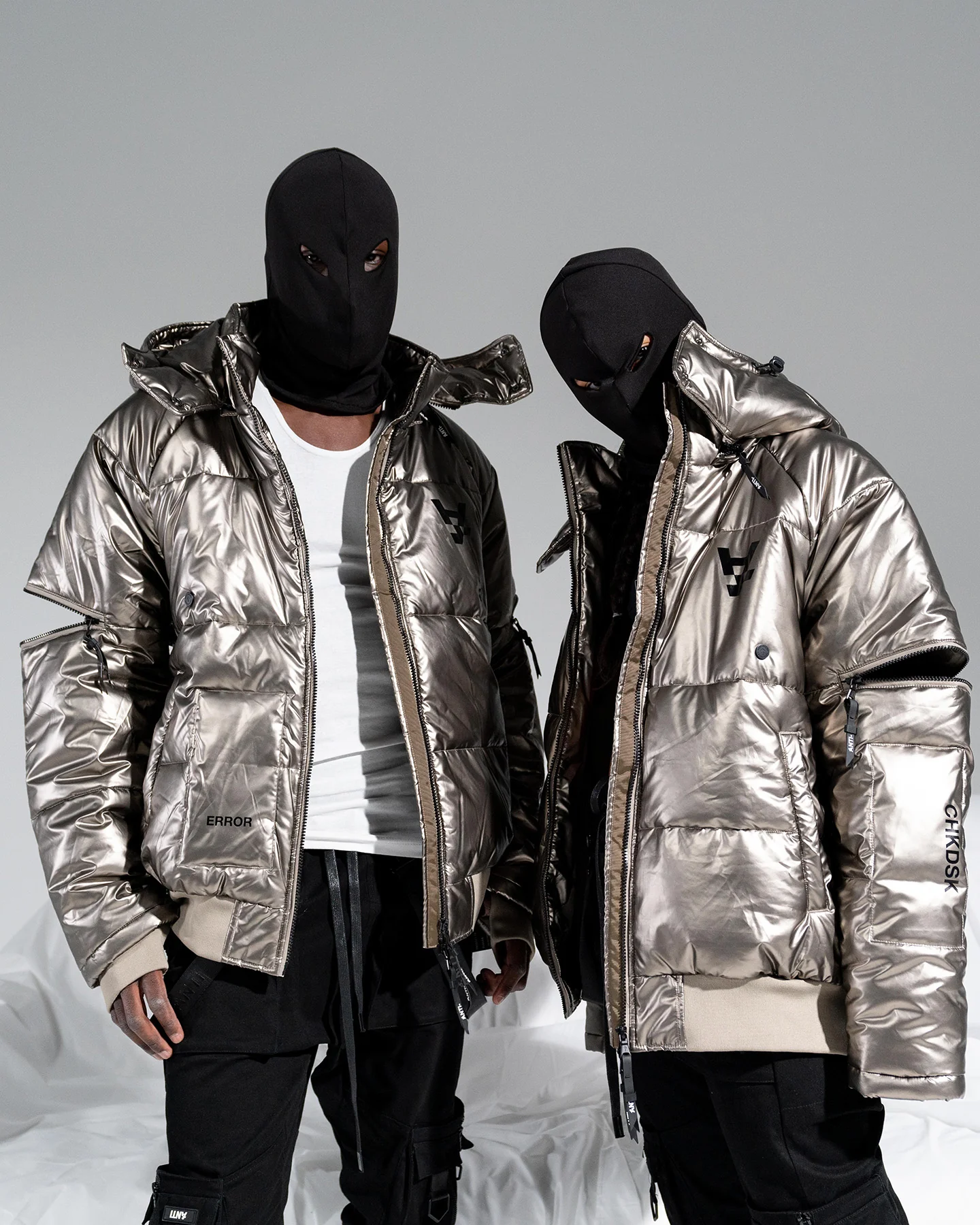 The Anti Order Anti Joy Technical Puffer Jacket Pewter - Image 2