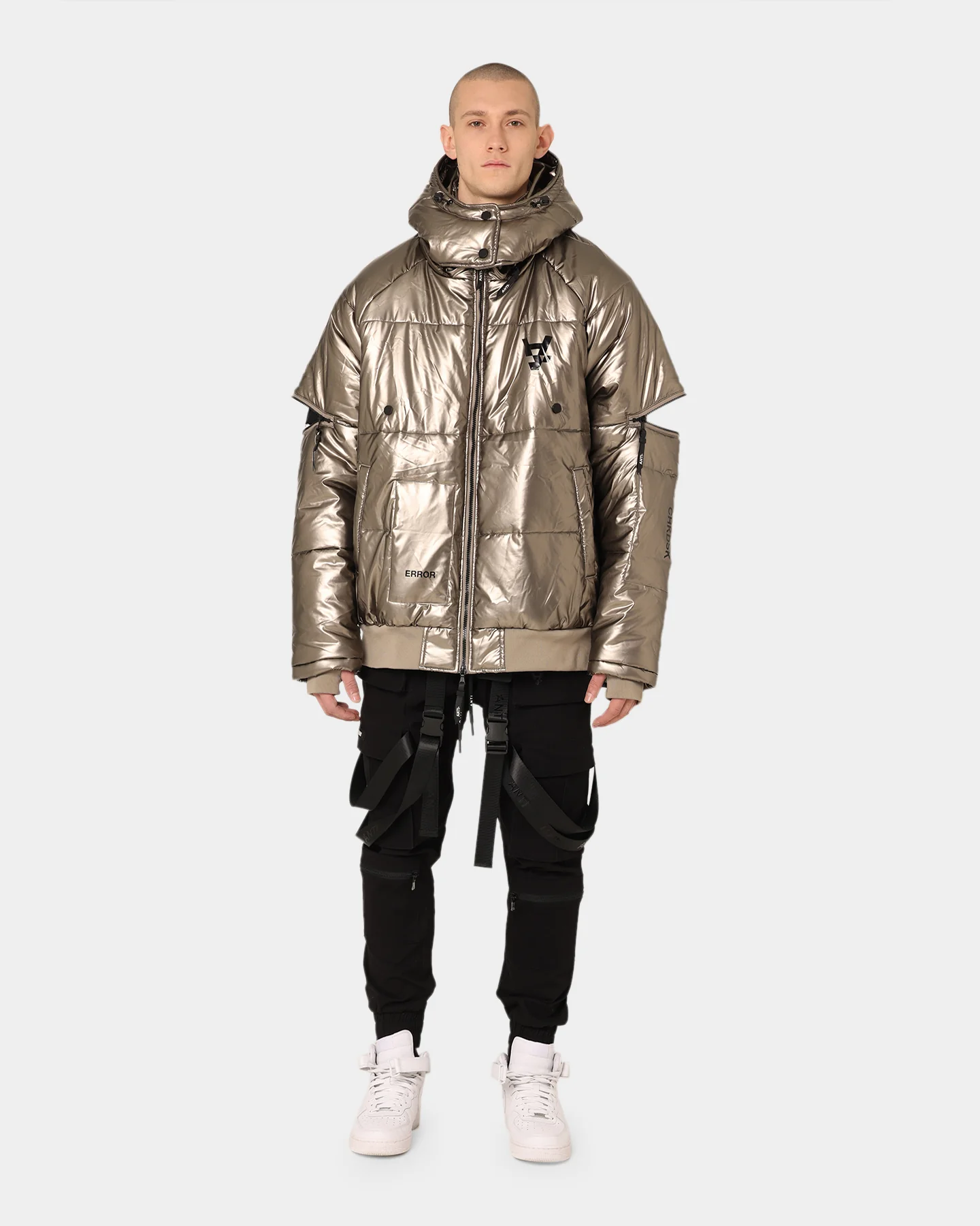 The Anti Order Anti Joy Technical Puffer Jacket Pewter - Image 4