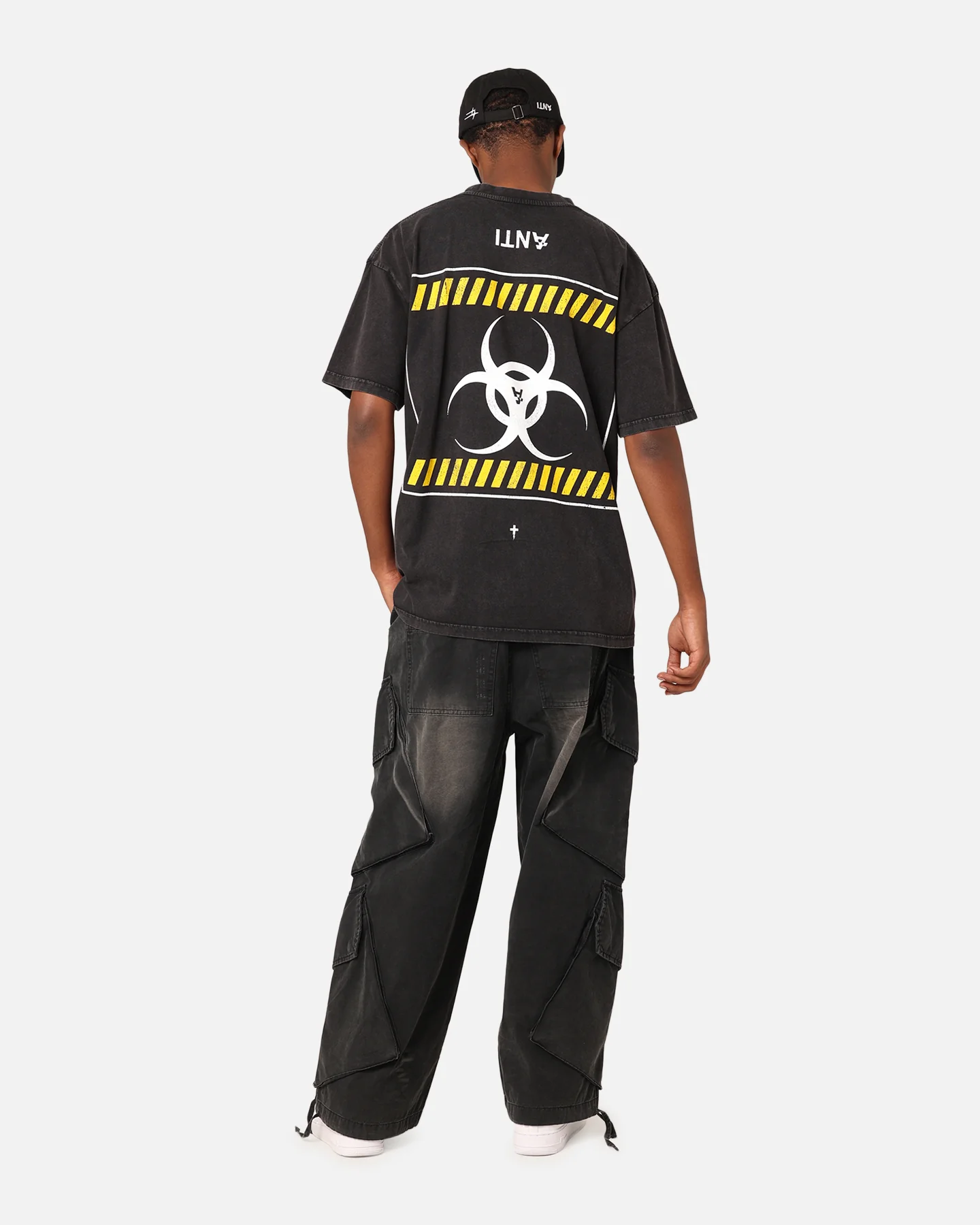 The Anti Order Anti Nuclear T-Shirt Black Acid Wash - Image 3