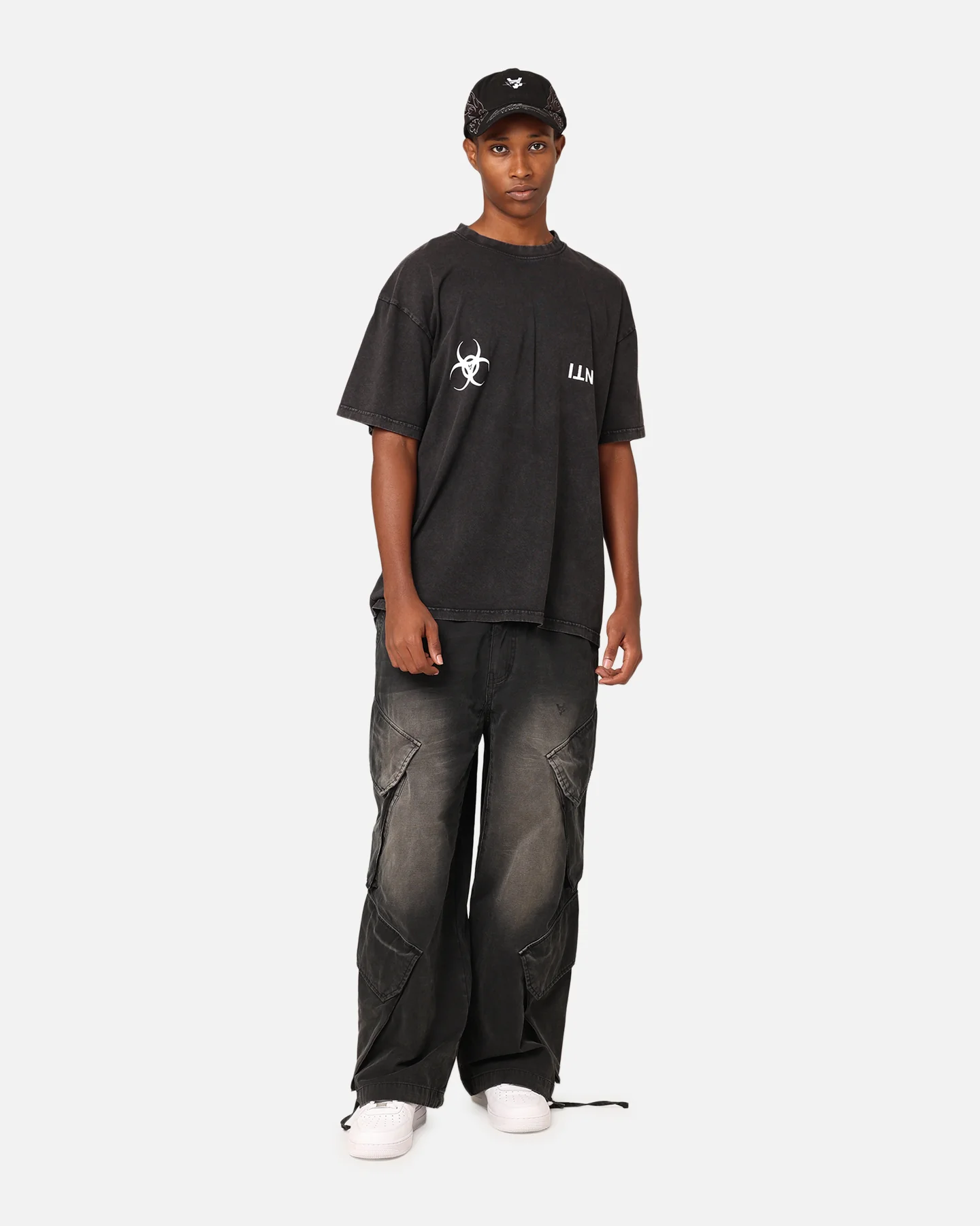 The Anti Order Anti Nuclear T-Shirt Black Acid Wash - Image 4
