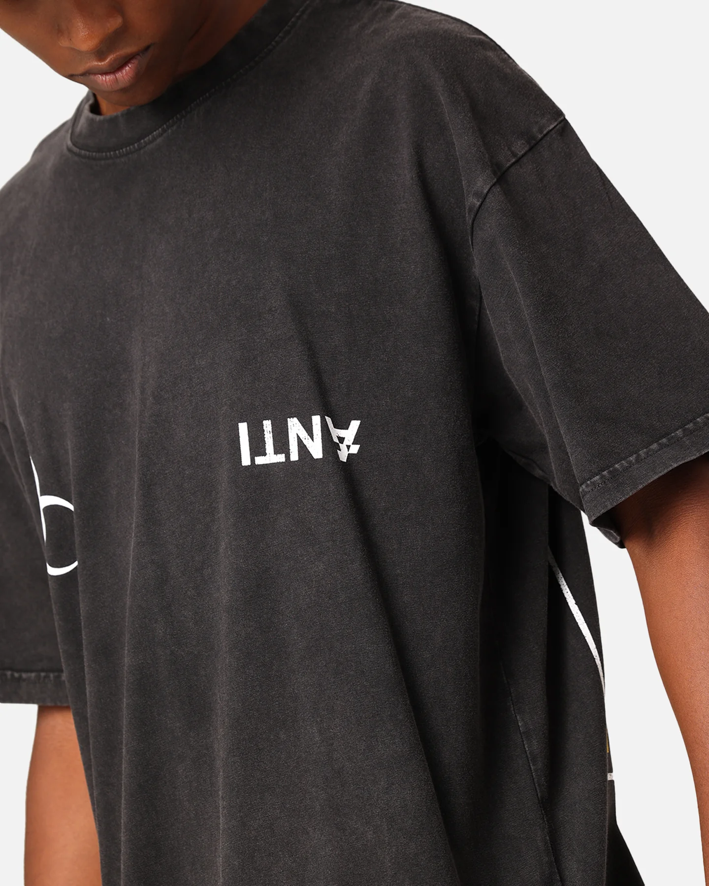 The Anti Order Anti Nuclear T-Shirt Black Acid Wash - Image 7