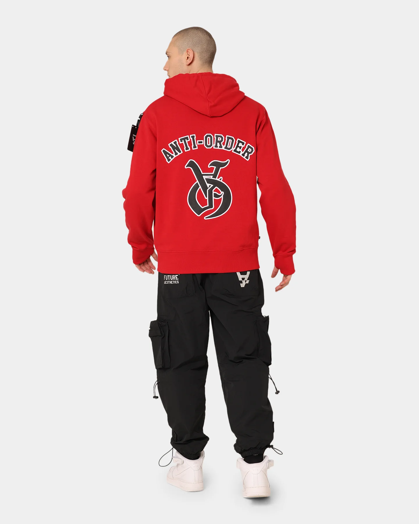 The Anti Order Antidote Hoodie Red/Black - Image 9