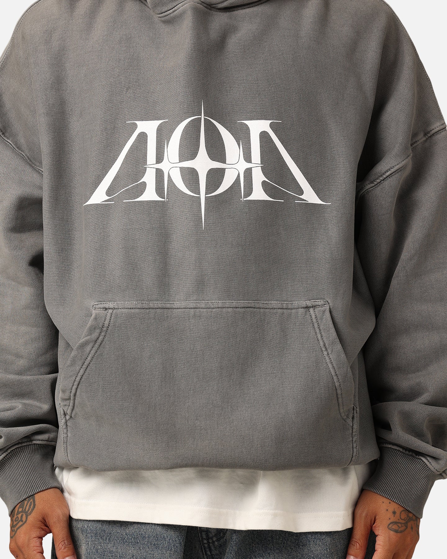 The Anti Order AOA Premium Hoodie Washed Charcoal - Image 4